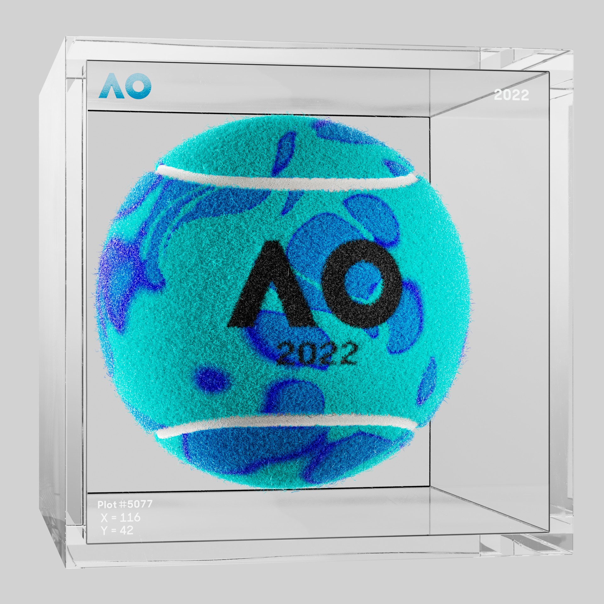 The Australian Open - The Australian Open Art Ball - AO Art Ball #2419 - NFT # 2419