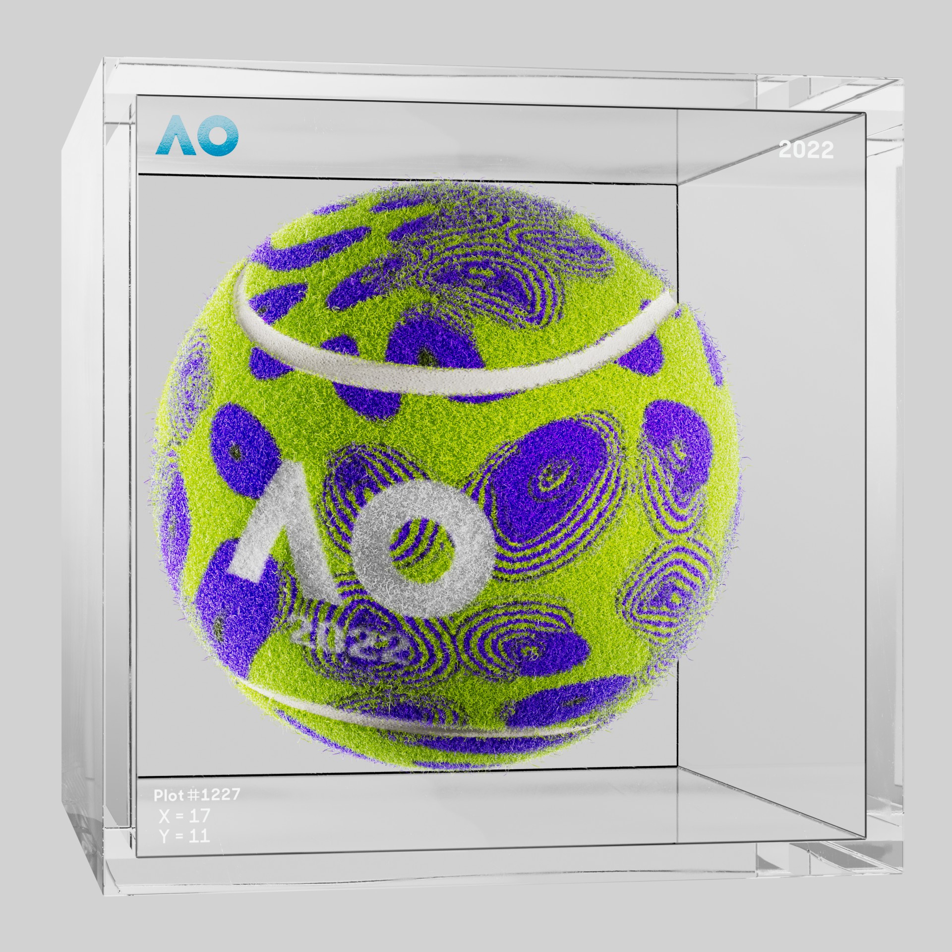 The Australian Open - The Australian Open Art Ball - AO Art Ball #2422 - NFT # 2422