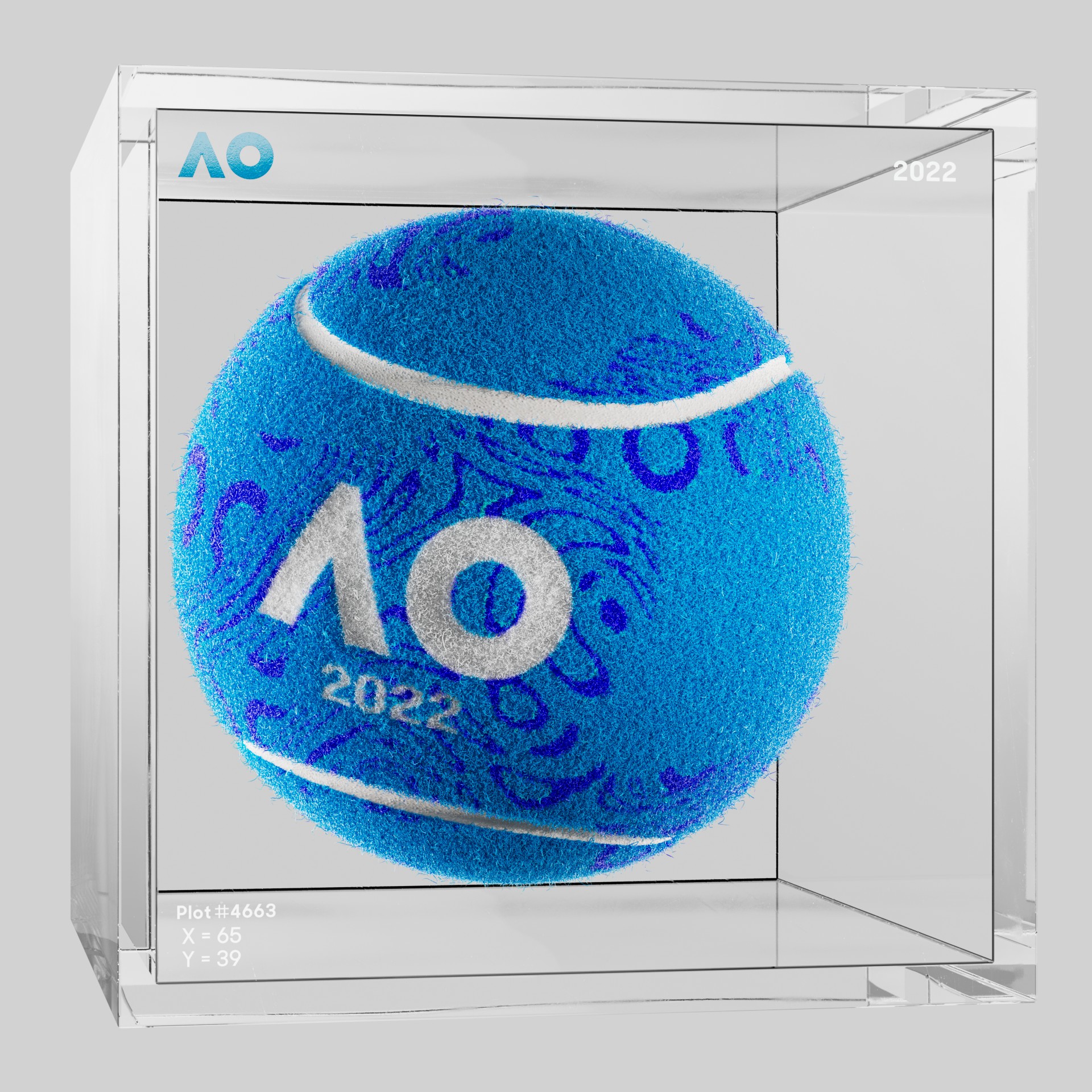 The Australian Open - The Australian Open Art Ball - AO Art Ball #2426 - NFT # 2426