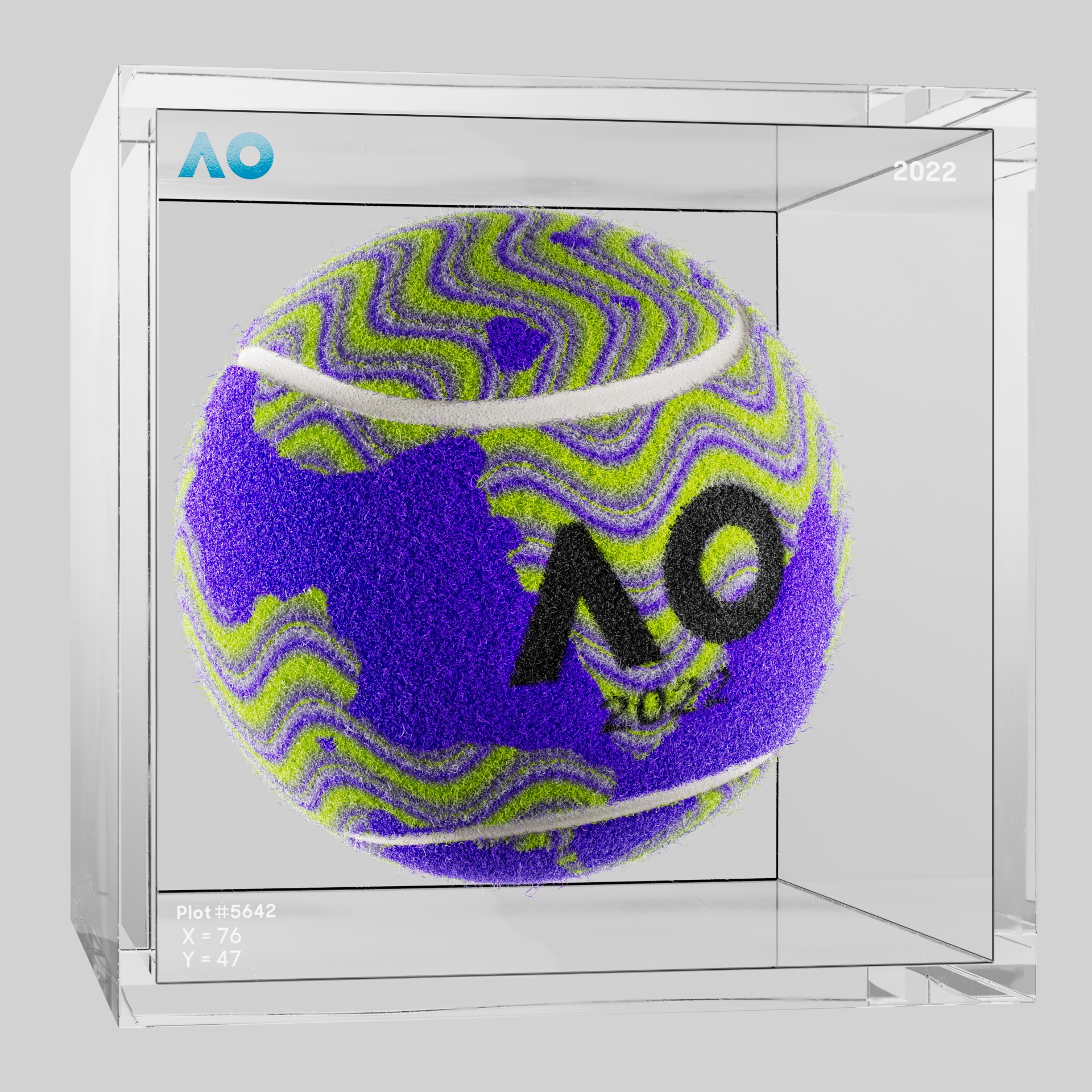 The Australian Open - The Australian Open Art Ball - AO Art Ball #2427 - NFT # 2427