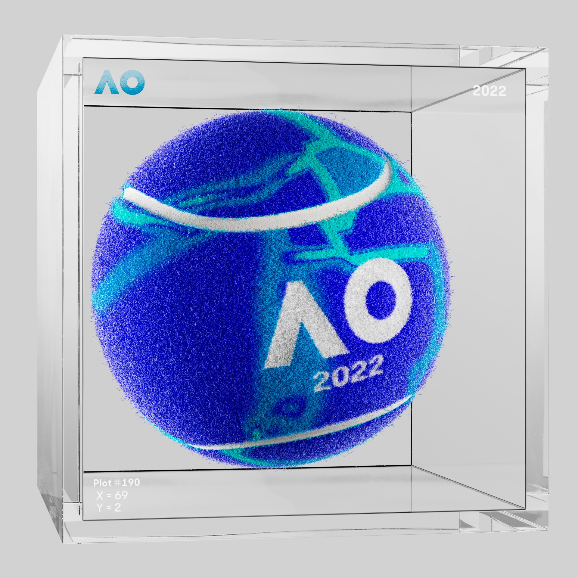 The Australian Open - The Australian Open Art Ball - AO Art Ball #2429 - NFT # 2429