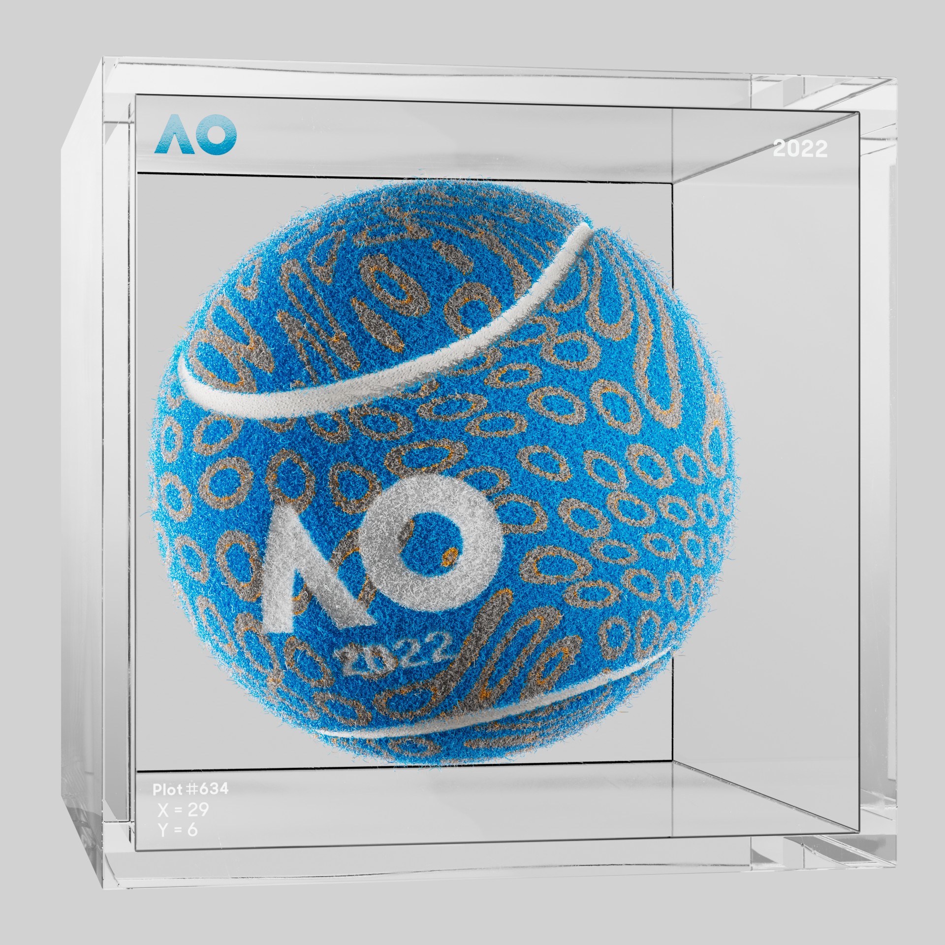 The Australian Open - The Australian Open Art Ball - AO Art Ball #243 - NFT # 243