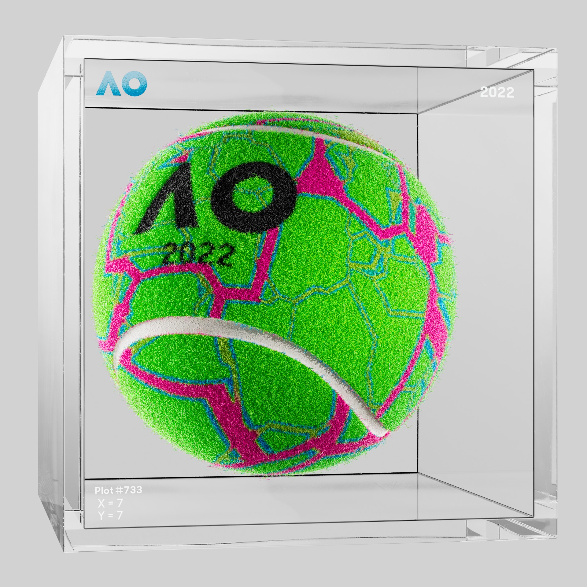 The Australian Open - The Australian Open Art Ball - AO Art Ball #2431 - NFT # 2431