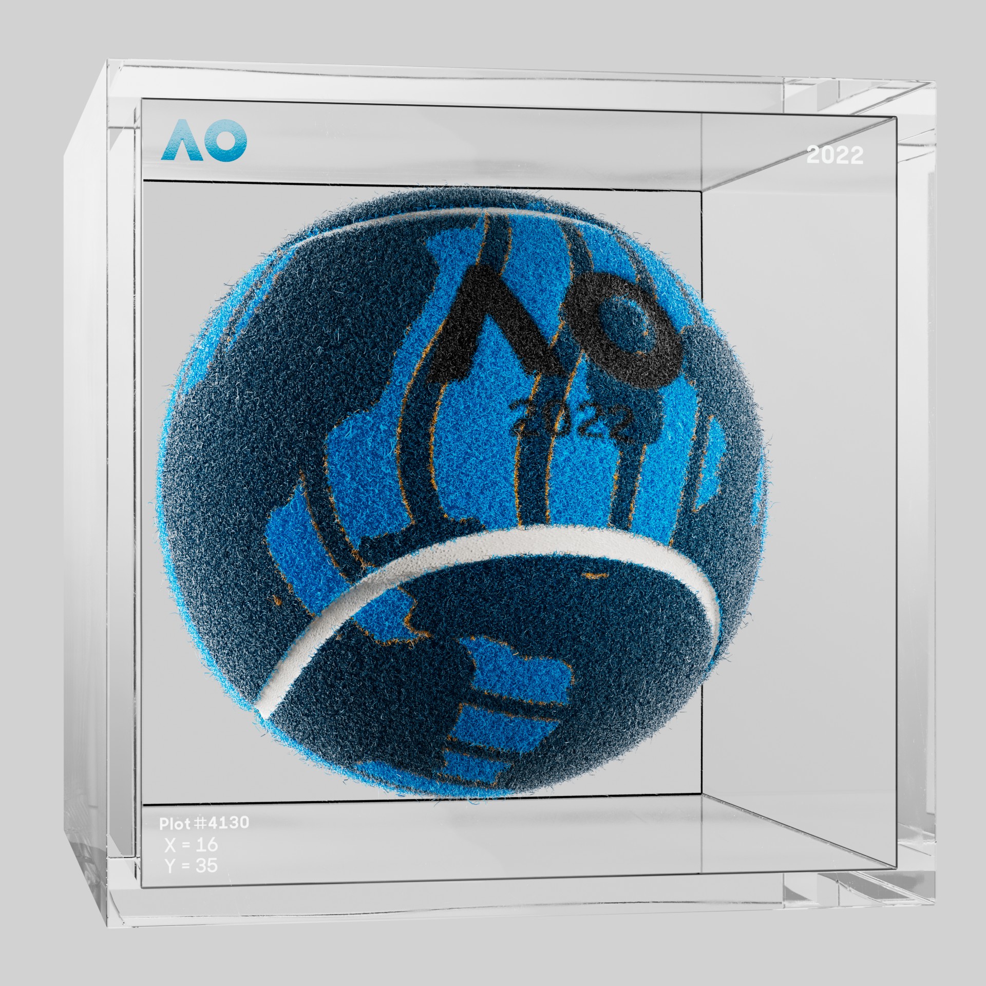 The Australian Open - The Australian Open Art Ball - AO Art Ball #2432 - NFT # 2432