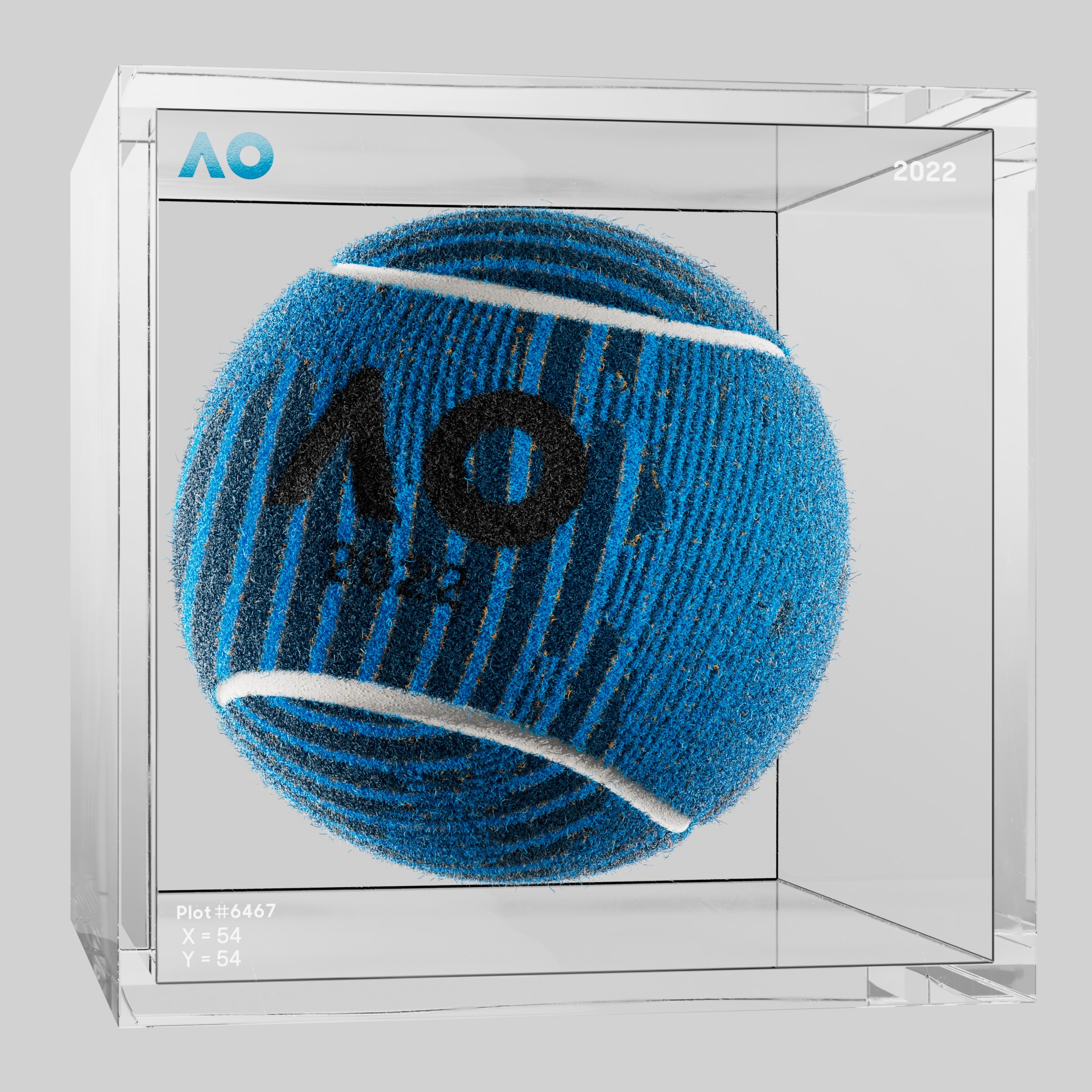 The Australian Open - The Australian Open Art Ball - AO Art Ball #2433 - NFT # 2433