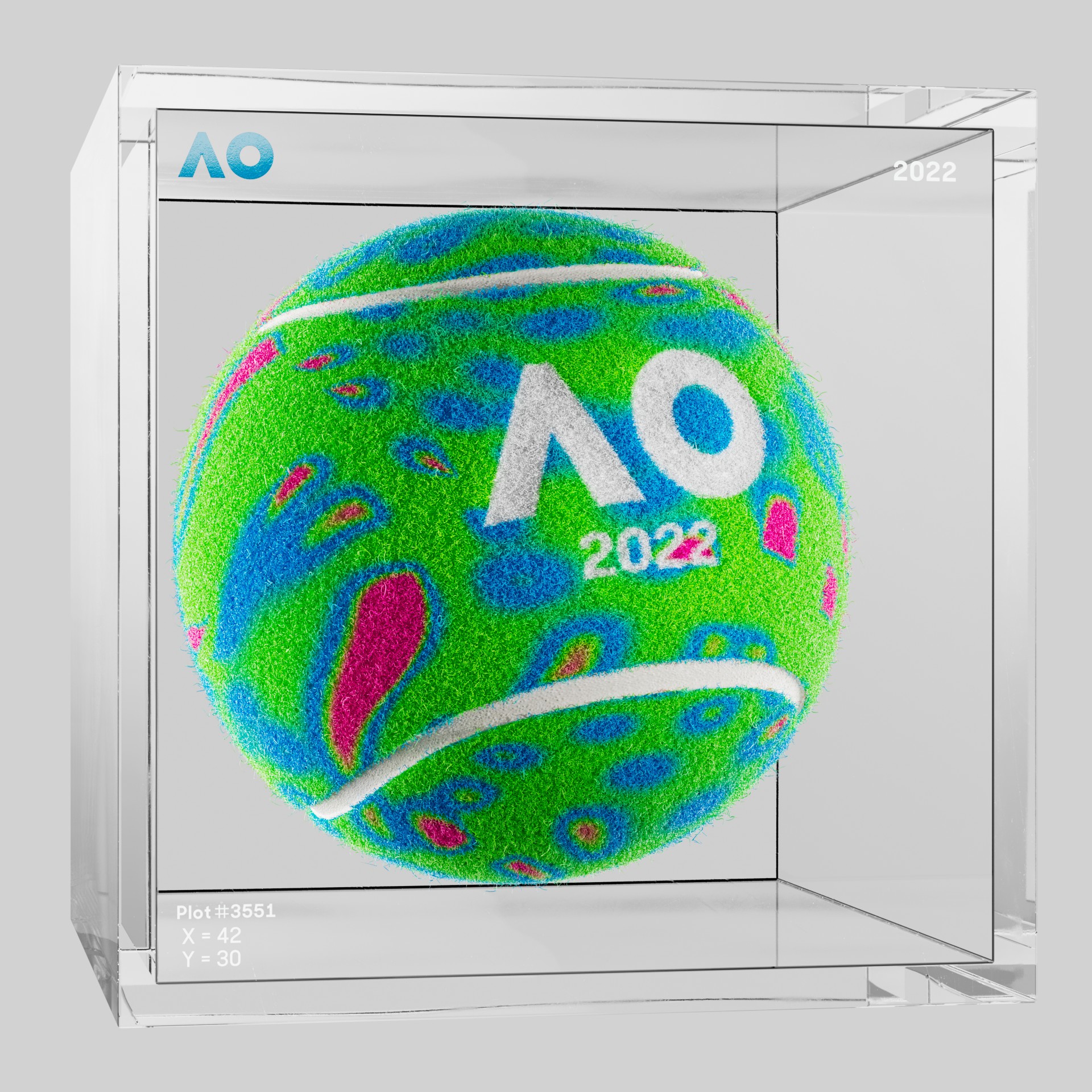 The Australian Open - The Australian Open Art Ball - AO Art Ball #2434 - NFT # 2434