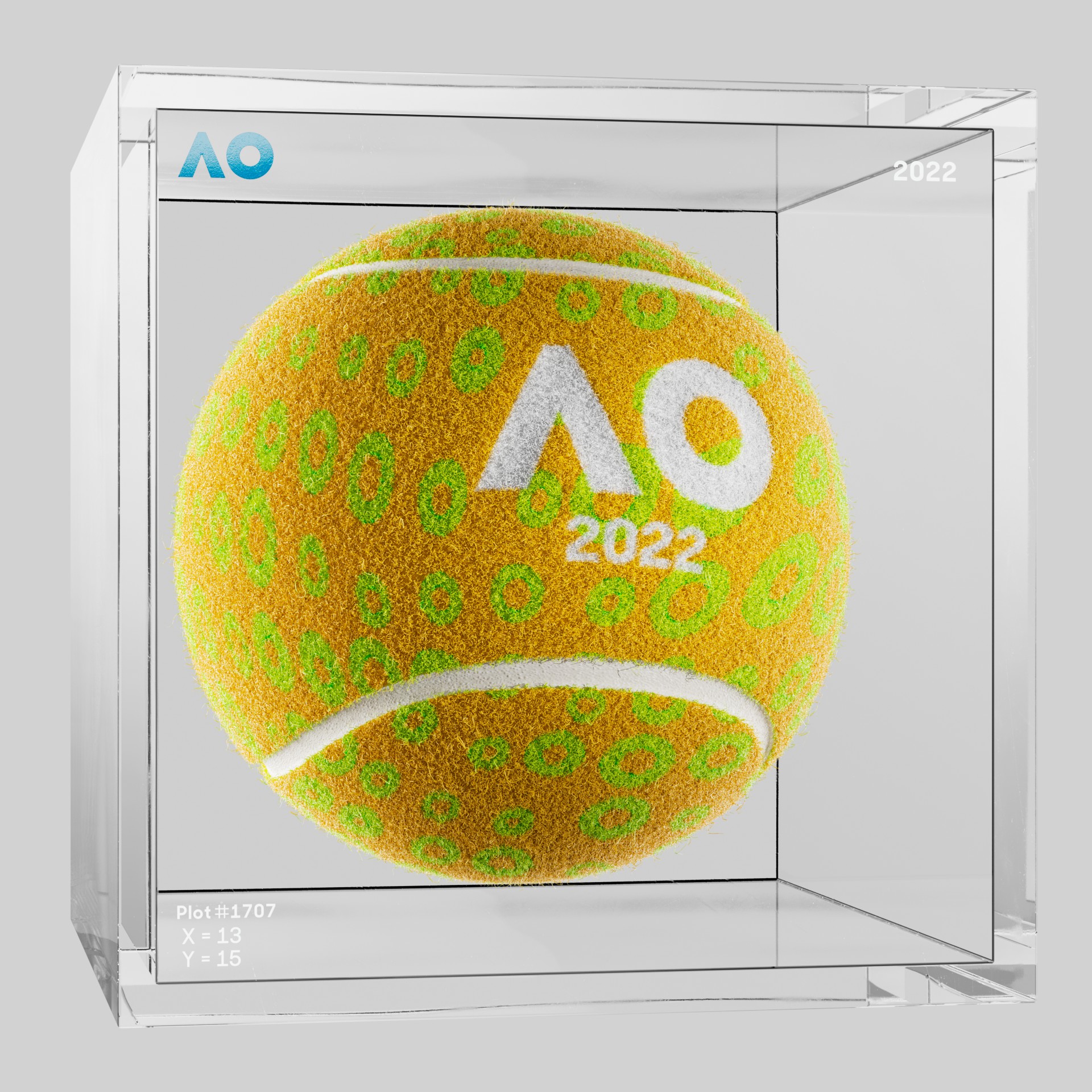 The Australian Open - The Australian Open Art Ball - AO Art Ball #2435 - NFT # 2435