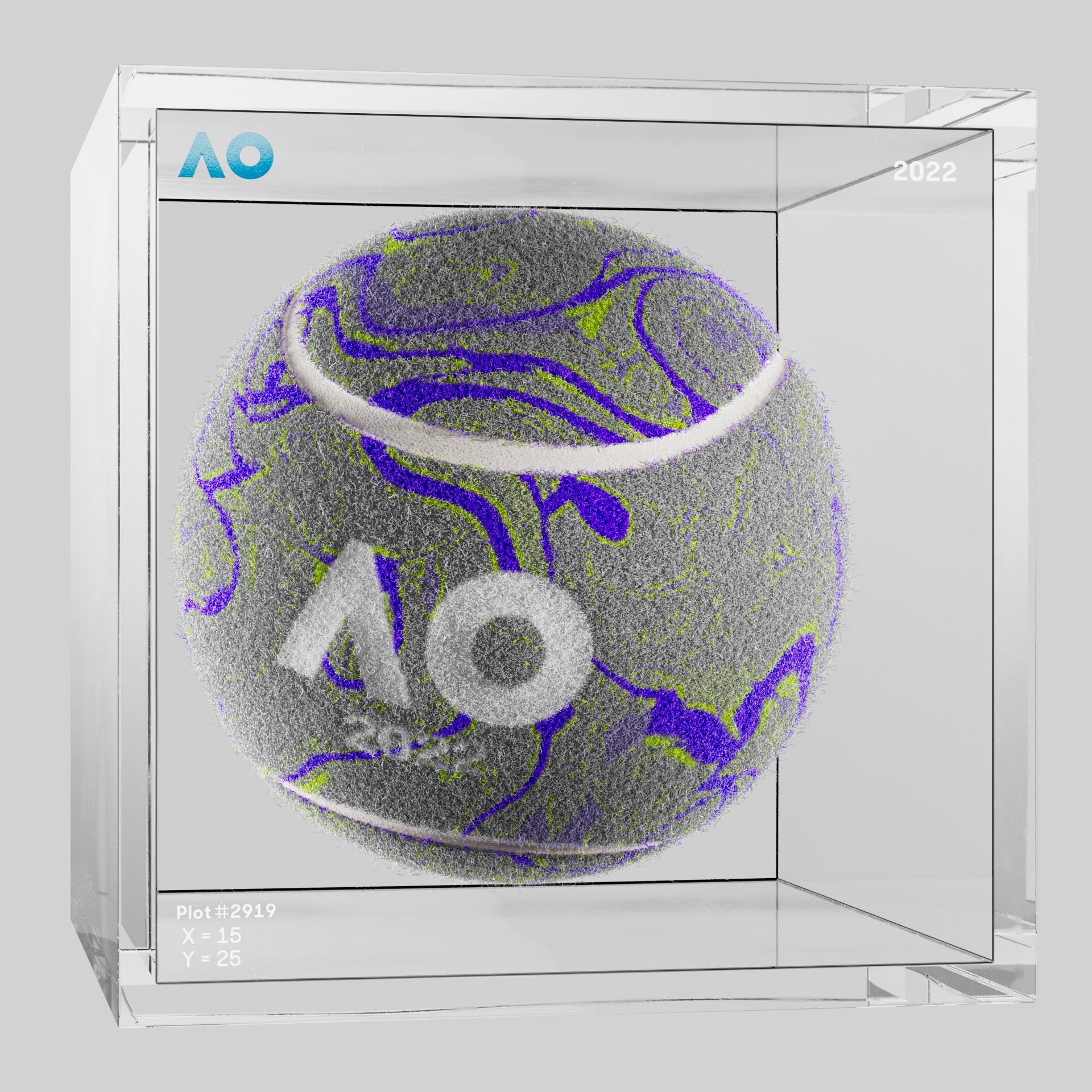 The Australian Open - The Australian Open Art Ball - AO Art Ball #2437 - NFT # 2437