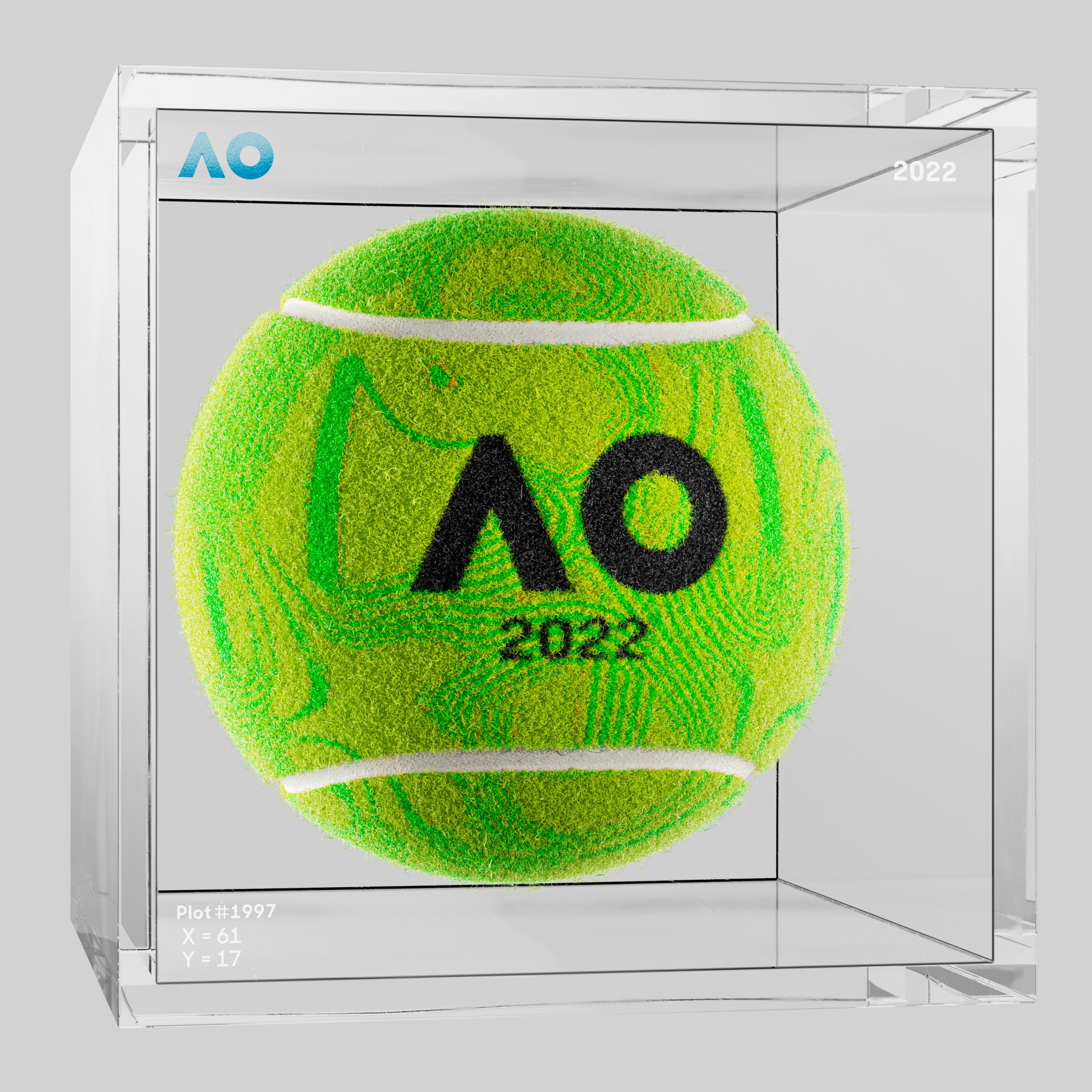 The Australian Open - The Australian Open Art Ball - AO Art Ball #2438 - NFT # 2438