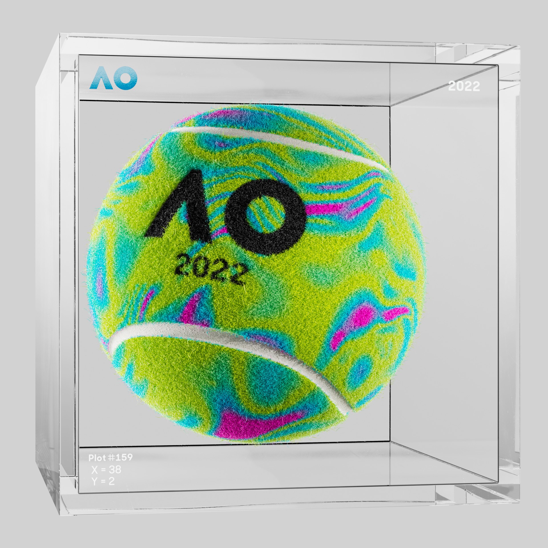 The Australian Open - The Australian Open Art Ball - AO Art Ball #2439 - NFT # 2439