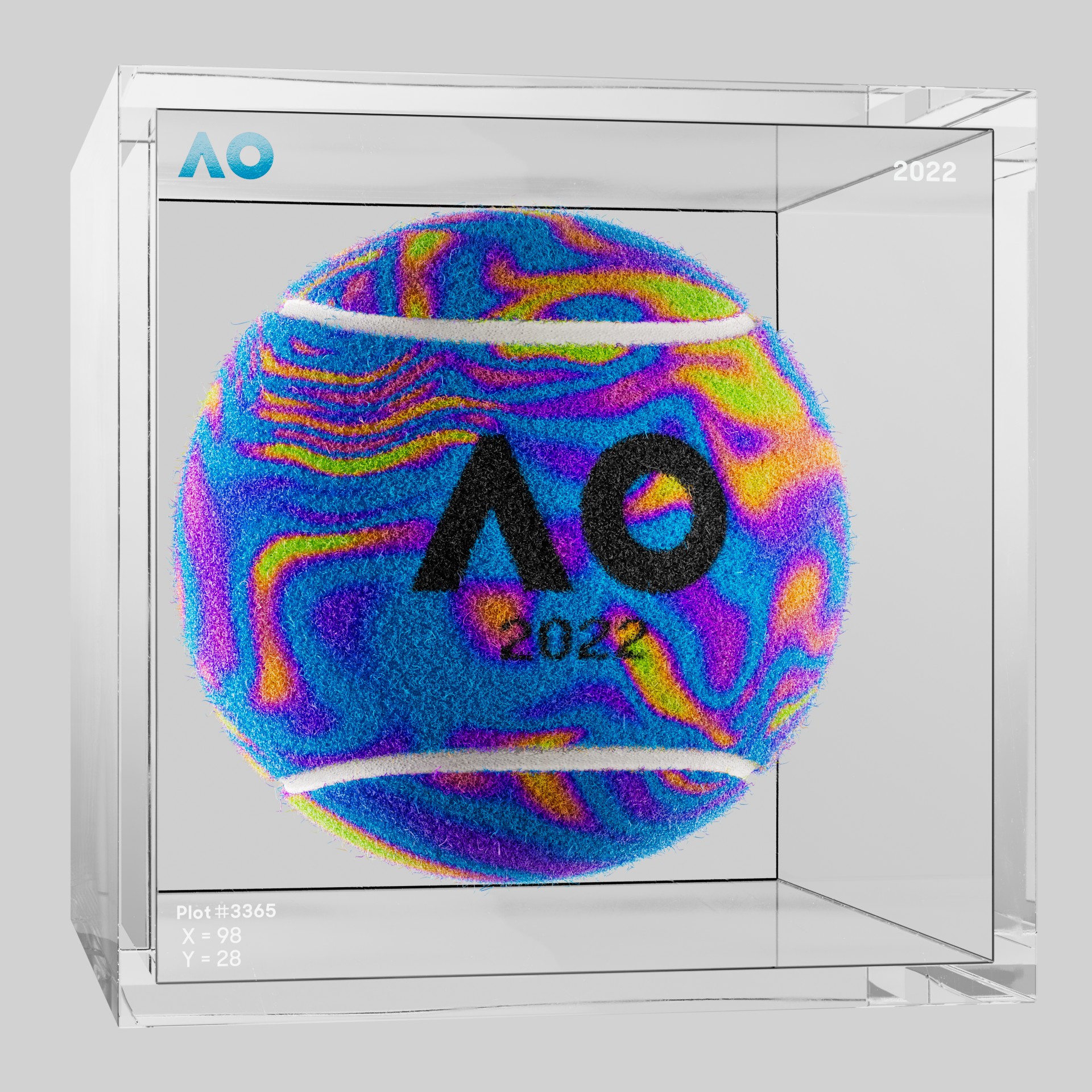 The Australian Open - The Australian Open Art Ball - AO Art Ball #244 - NFT # 244