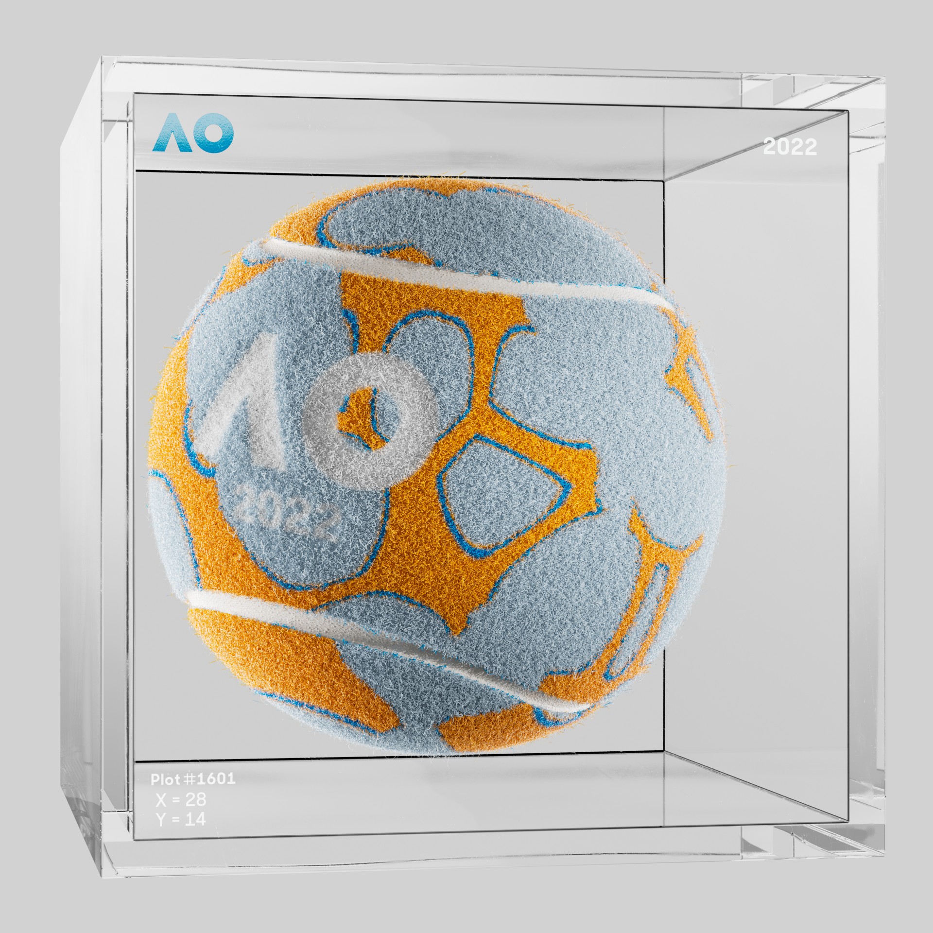 The Australian Open - The Australian Open Art Ball - AO Art Ball #2440 - NFT # 2440