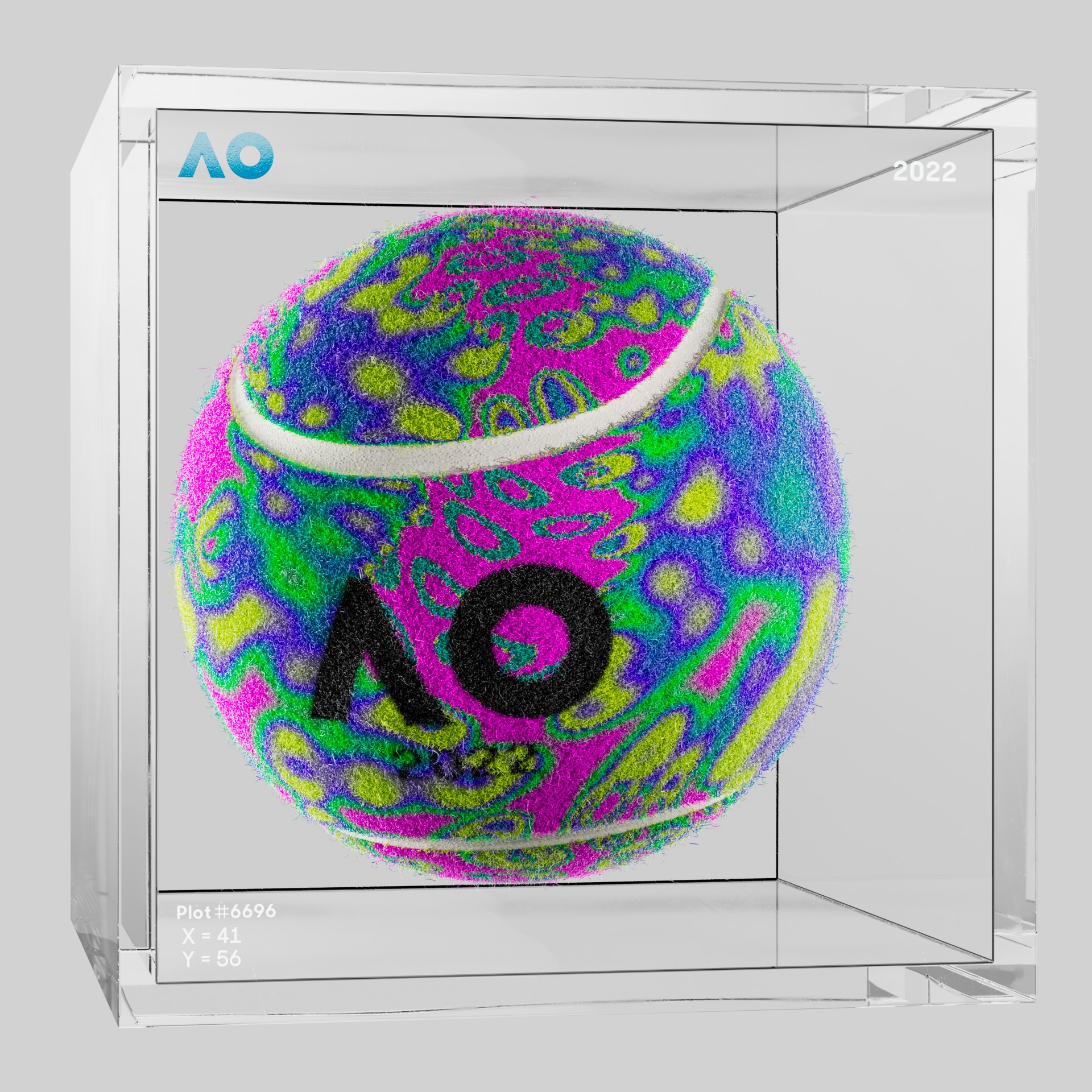 The Australian Open - The Australian Open Art Ball - AO Art Ball #2442 - NFT # 2442