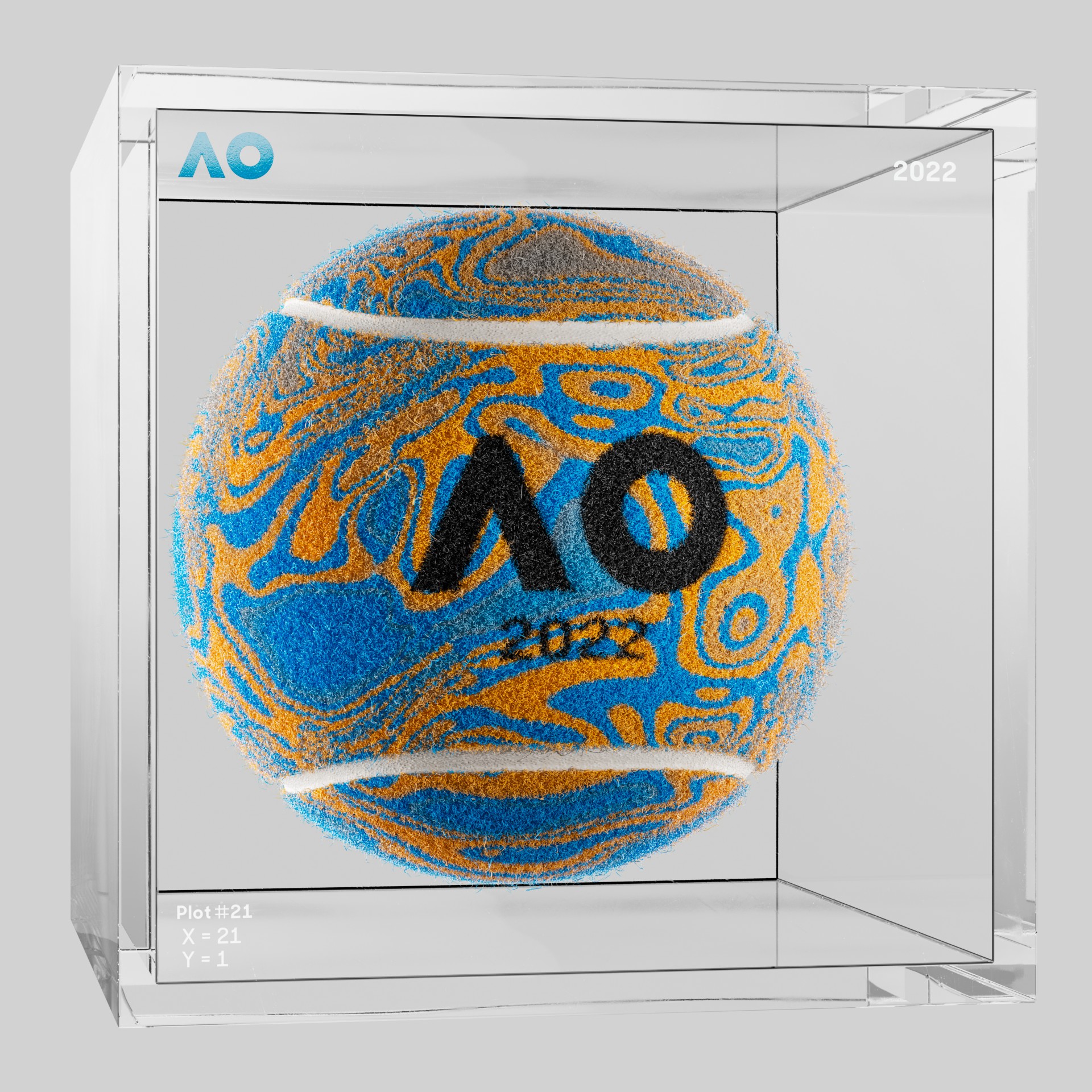 The Australian Open - The Australian Open Art Ball - AO Art Ball #2447 - NFT # 2447