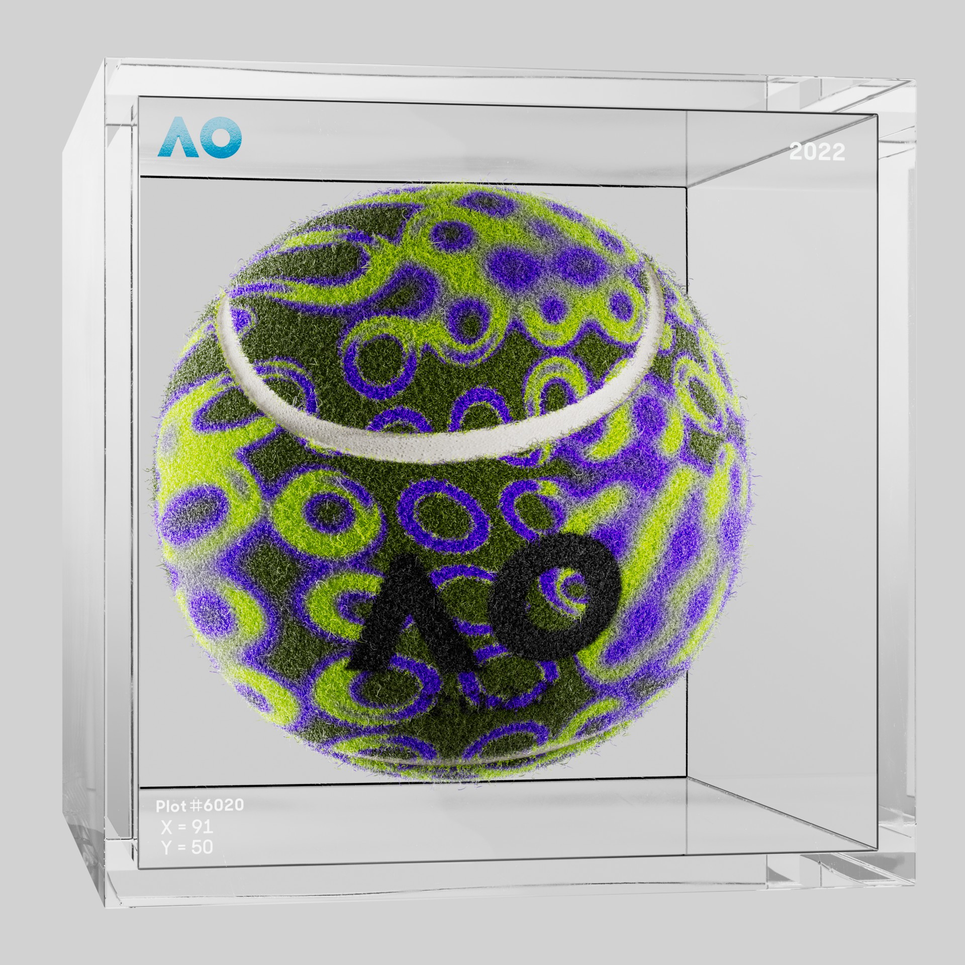 The Australian Open - The Australian Open Art Ball - AO Art Ball #245 - NFT # 245