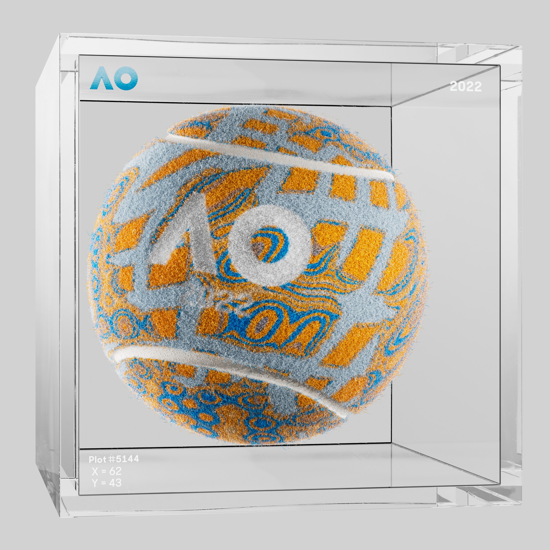 The Australian Open - The Australian Open Art Ball - AO Art Ball #2450 - NFT # 2450
