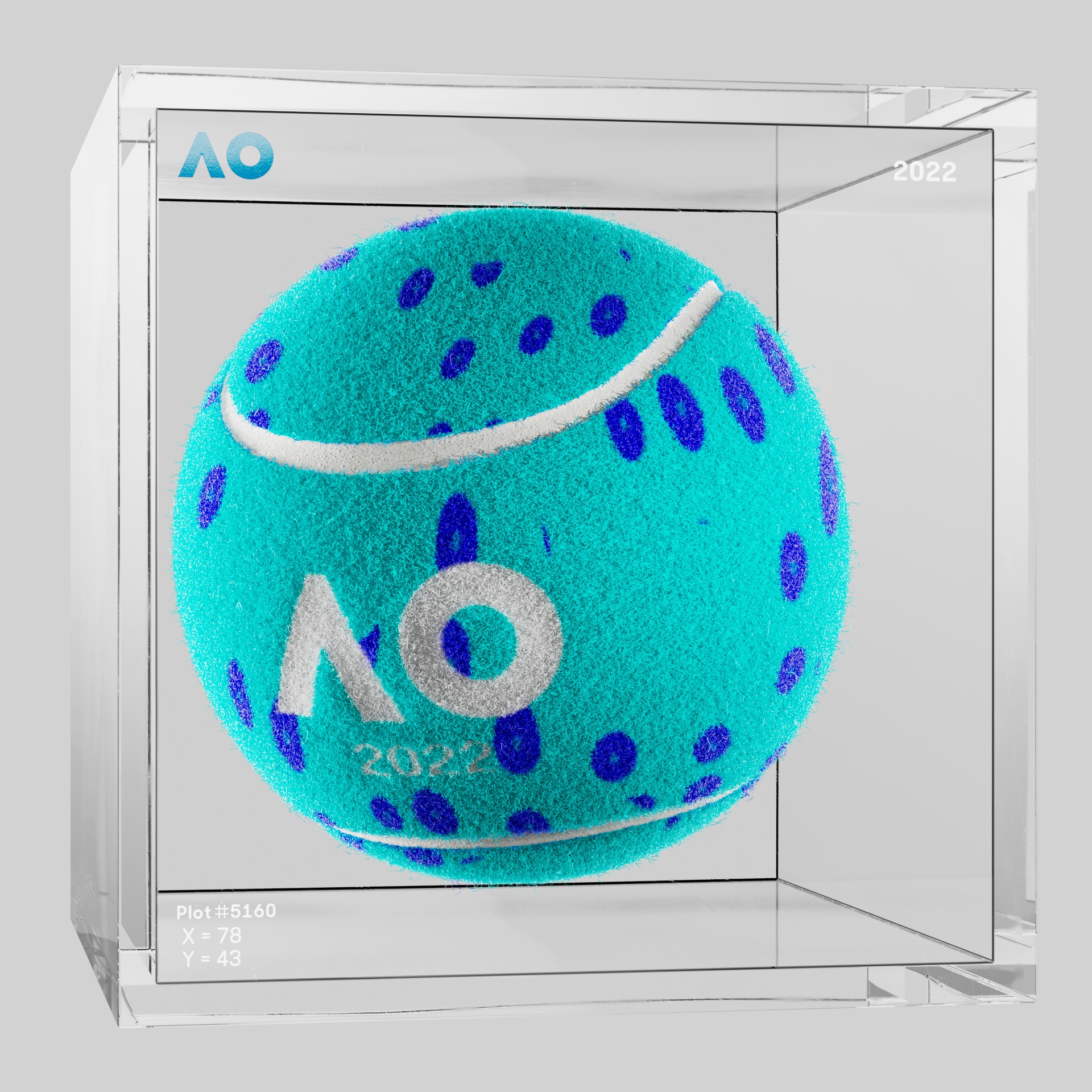 The Australian Open - The Australian Open Art Ball - AO Art Ball #2452 - NFT # 2452