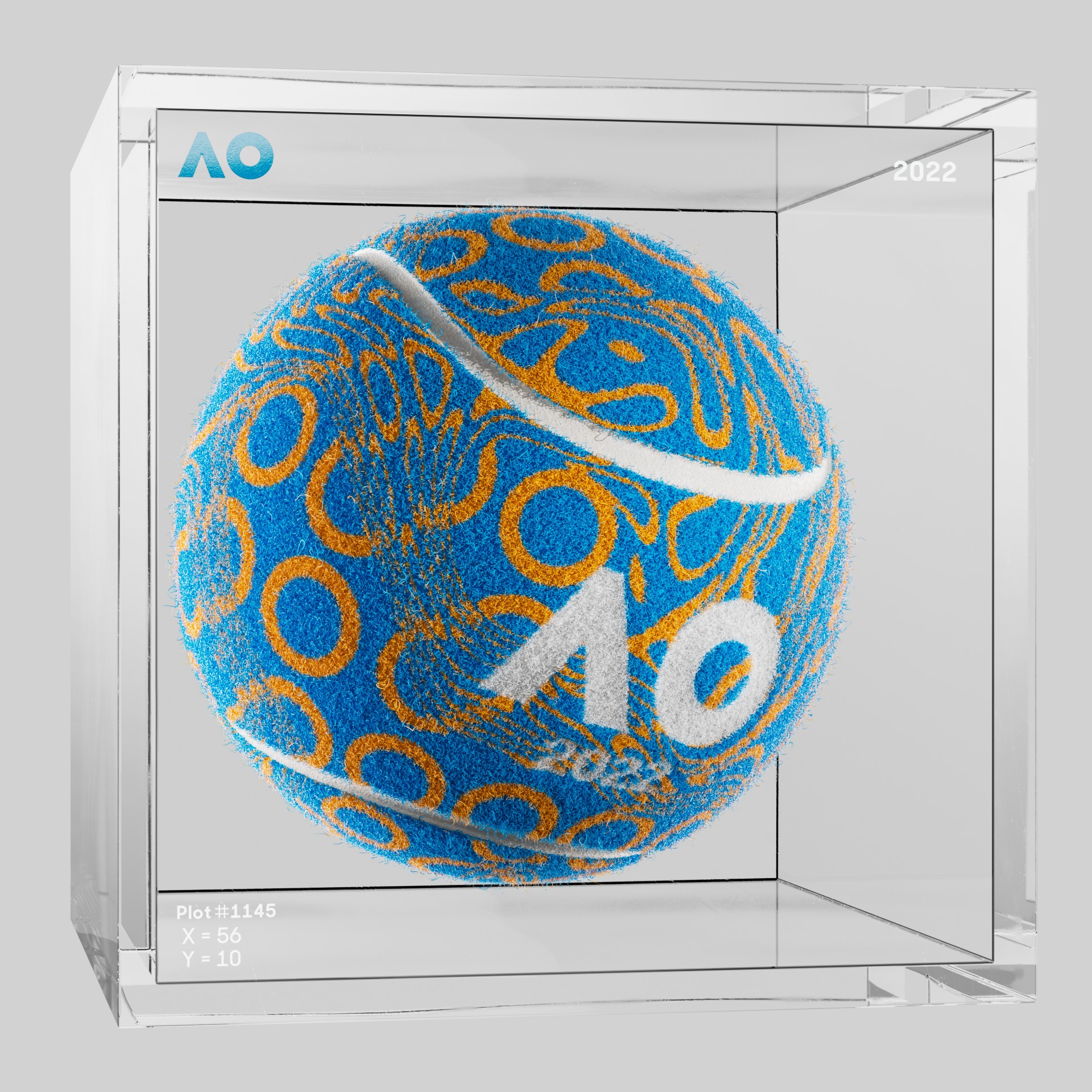 The Australian Open - The Australian Open Art Ball - AO Art Ball #2453 - NFT # 2453