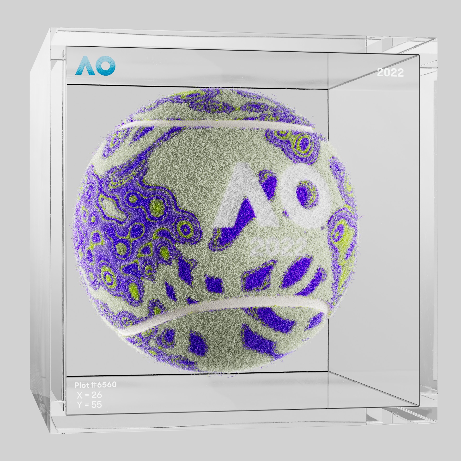 The Australian Open - The Australian Open Art Ball - AO Art Ball #2455 - NFT # 2455