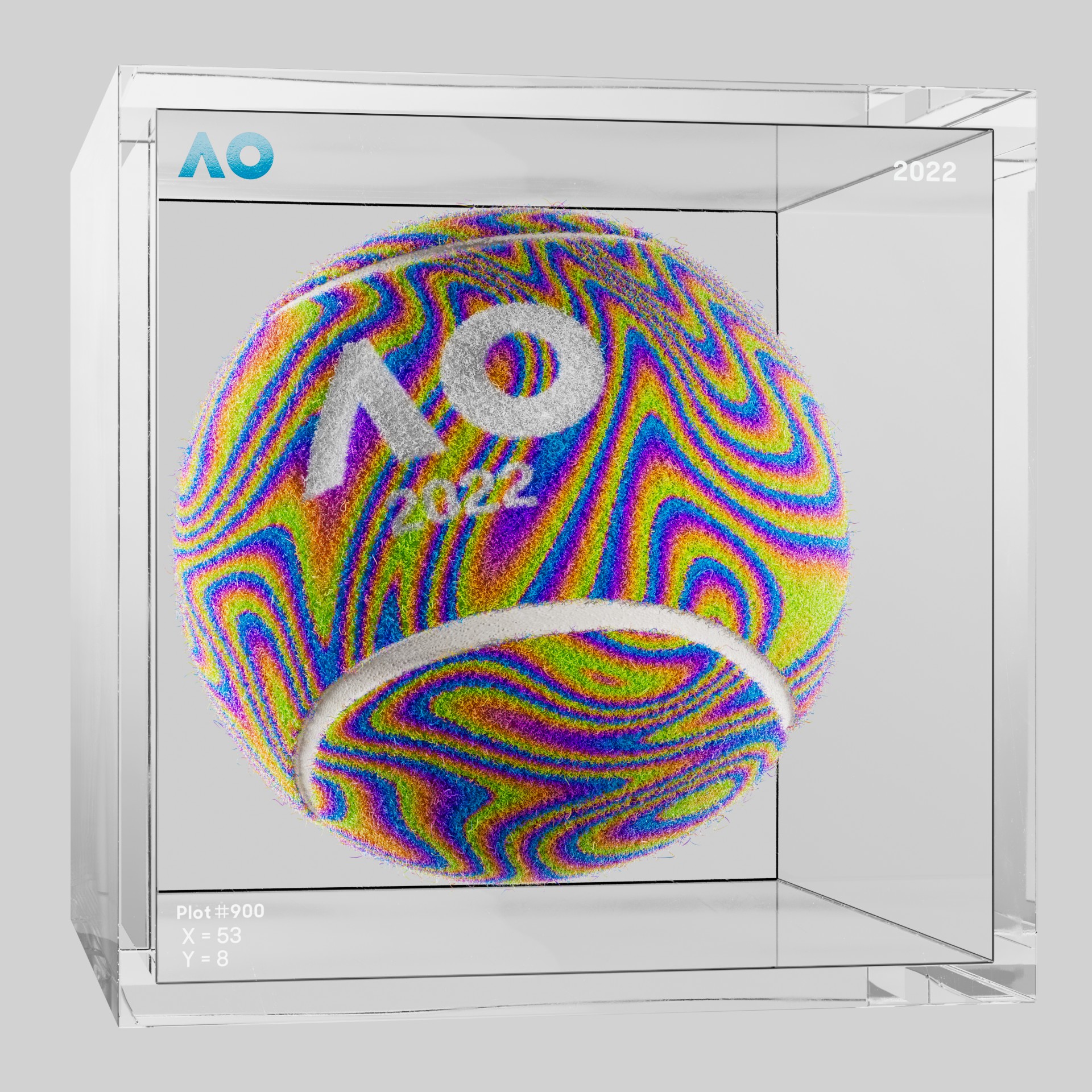 The Australian Open - The Australian Open Art Ball - AO Art Ball #2457 - NFT # 2457