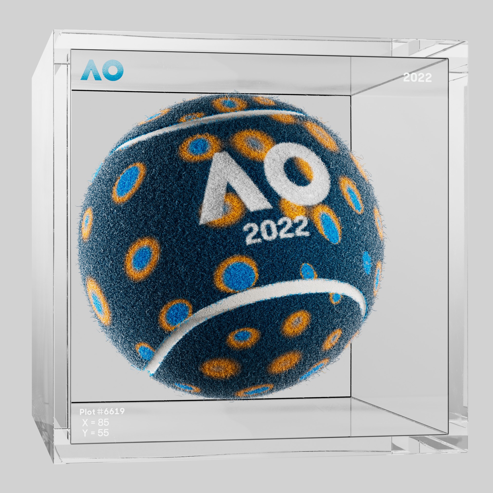 The Australian Open - The Australian Open Art Ball - AO Art Ball #2458 - NFT # 2458