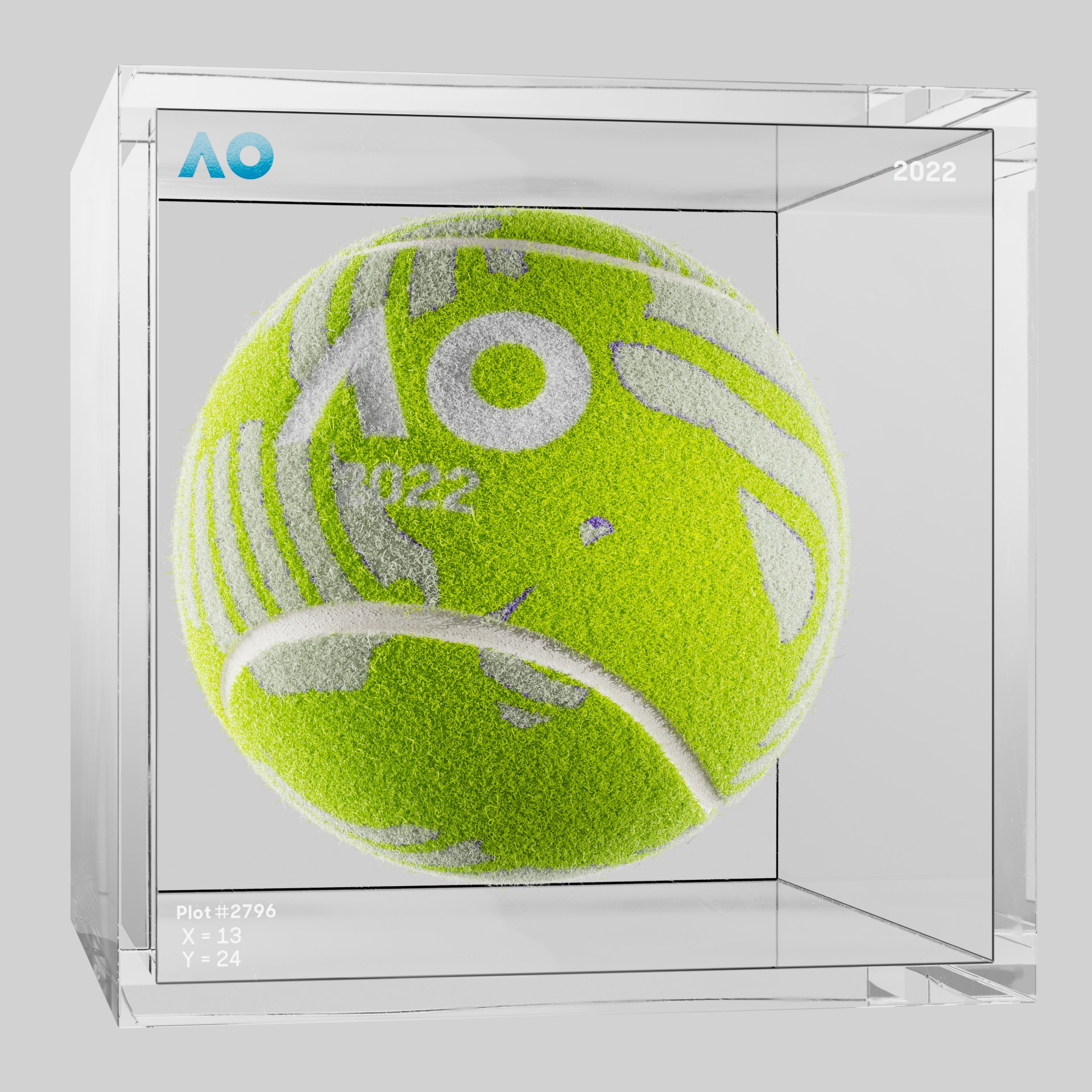 The Australian Open - The Australian Open Art Ball - AO Art Ball #246 - NFT # 246