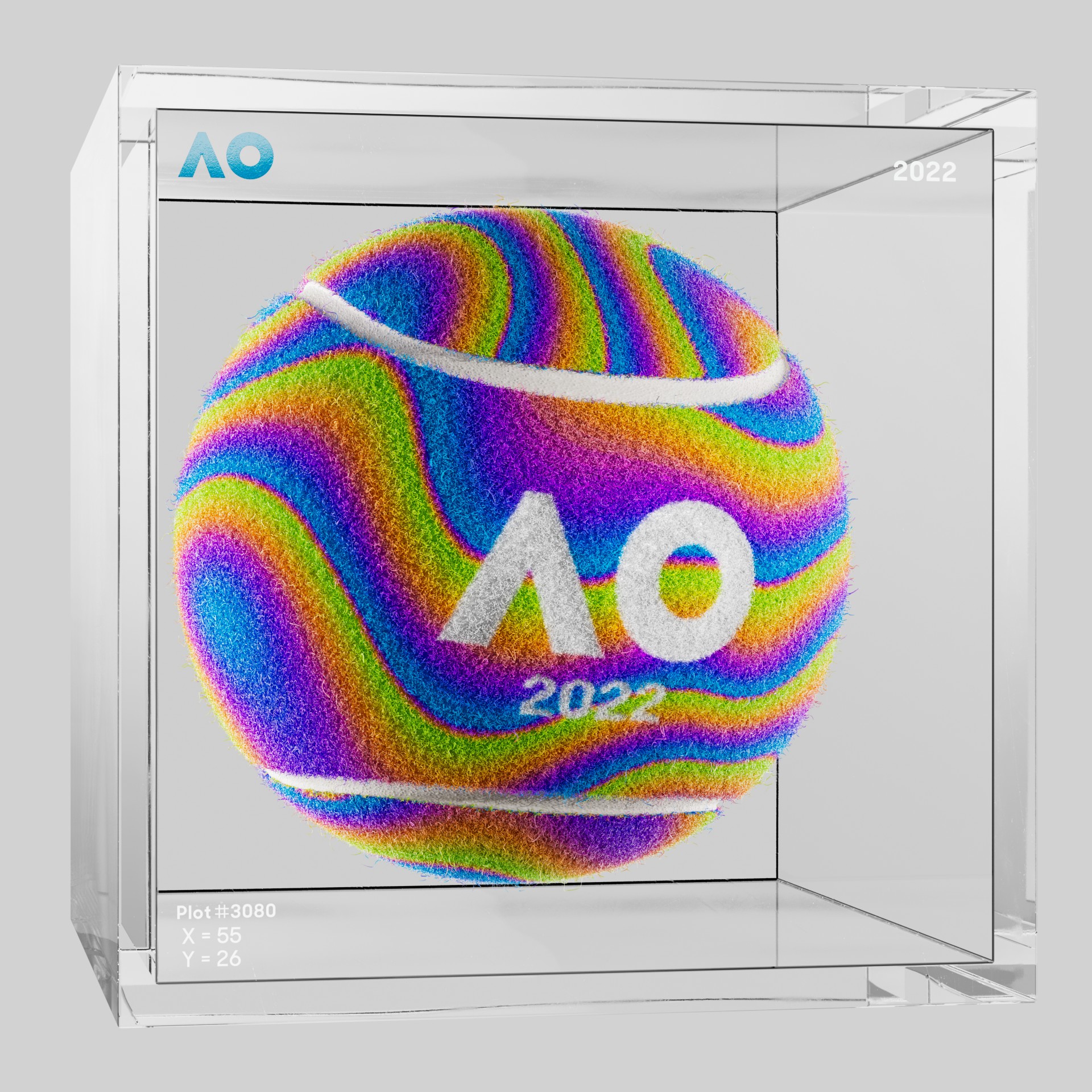 The Australian Open - The Australian Open Art Ball - AO Art Ball #2460 - NFT # 2460