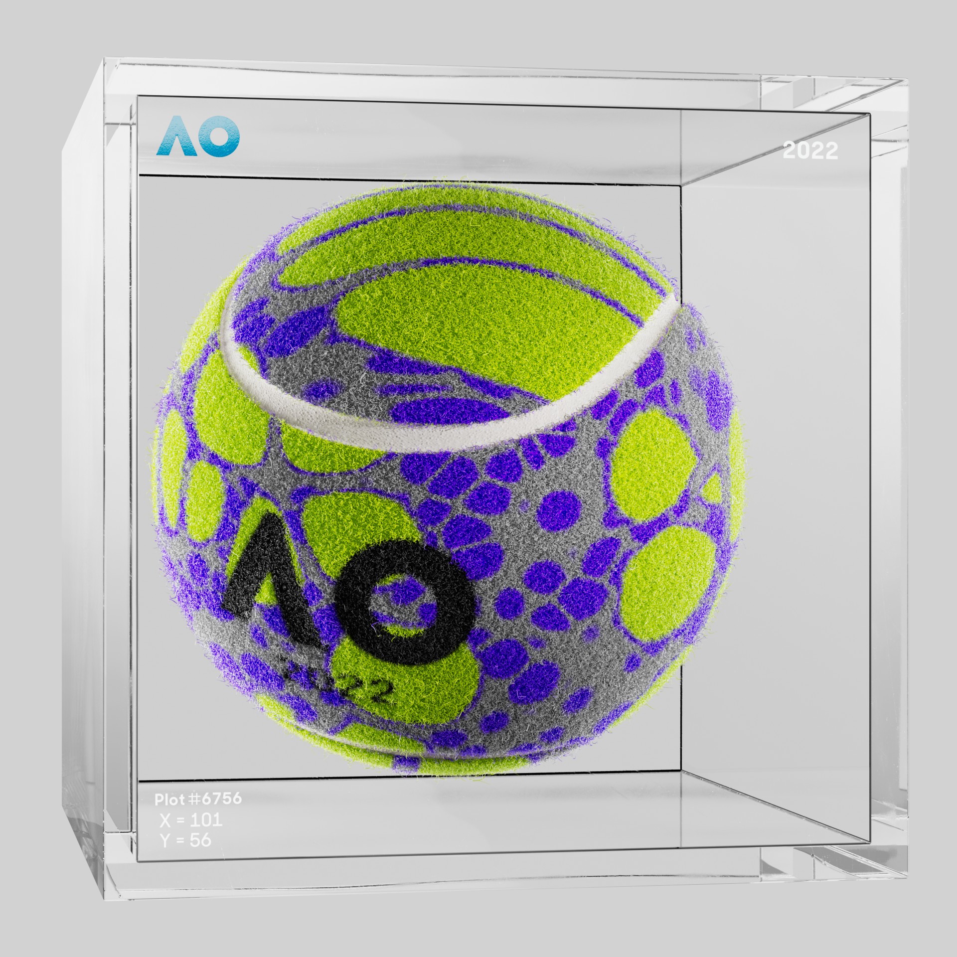 The Australian Open - The Australian Open Art Ball - AO Art Ball #2461 - NFT # 2461