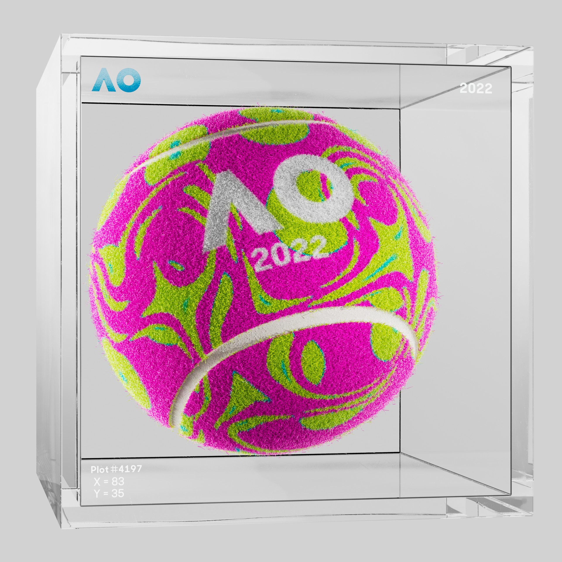 The Australian Open - The Australian Open Art Ball - AO Art Ball #2462 - NFT # 2462