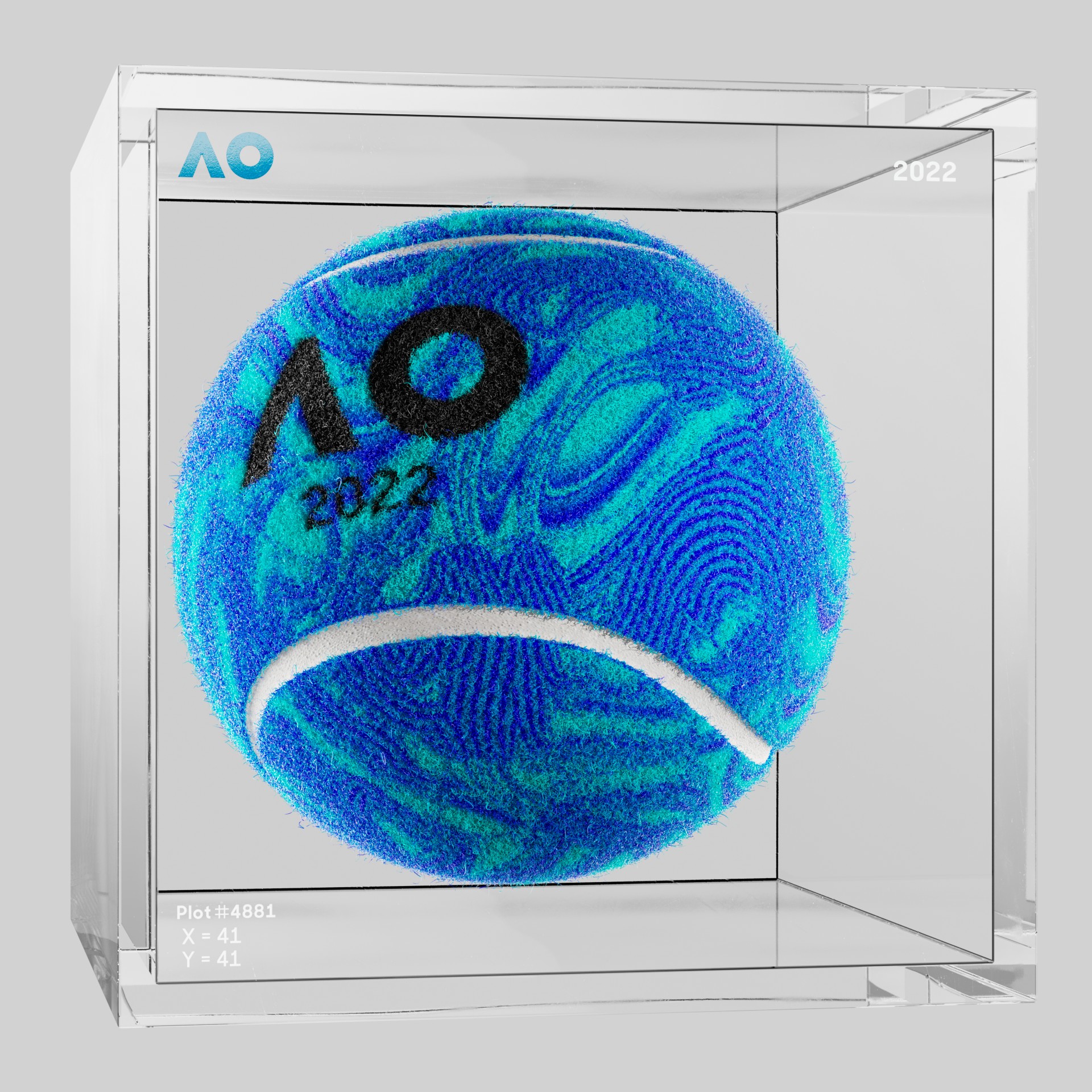 The Australian Open - The Australian Open Art Ball - AO Art Ball #2463 - NFT # 2463