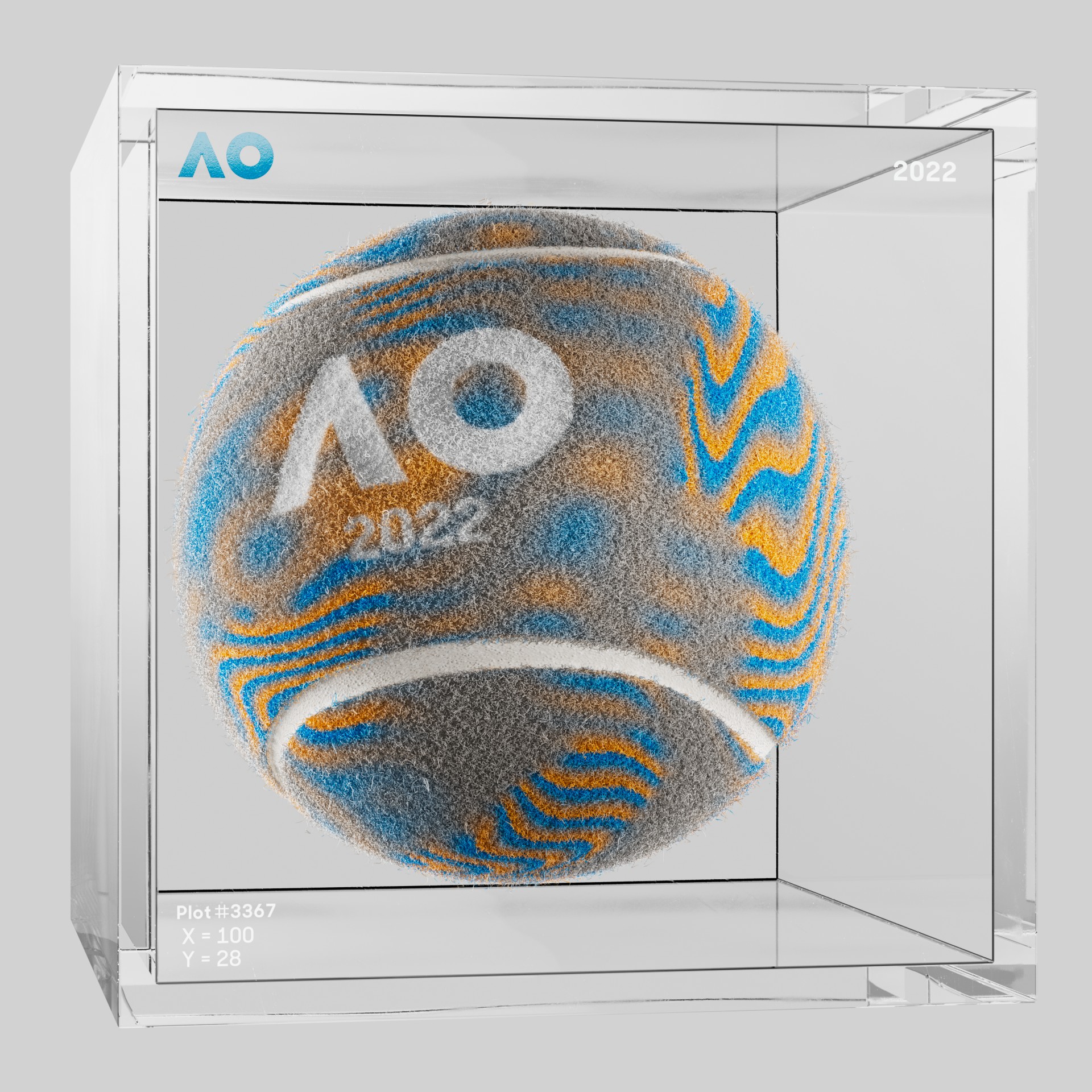 The Australian Open - The Australian Open Art Ball - AO Art Ball #2464 - NFT # 2464