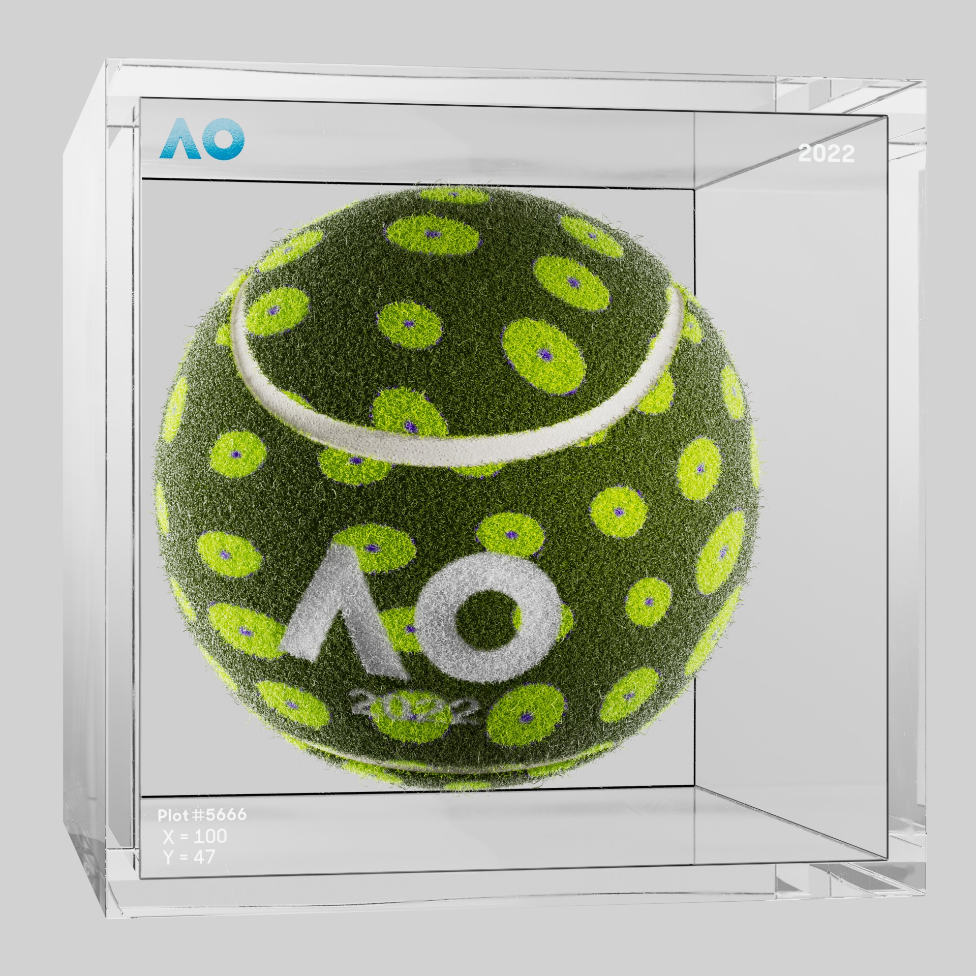 The Australian Open - The Australian Open Art Ball - AO Art Ball #2465 - NFT # 2465