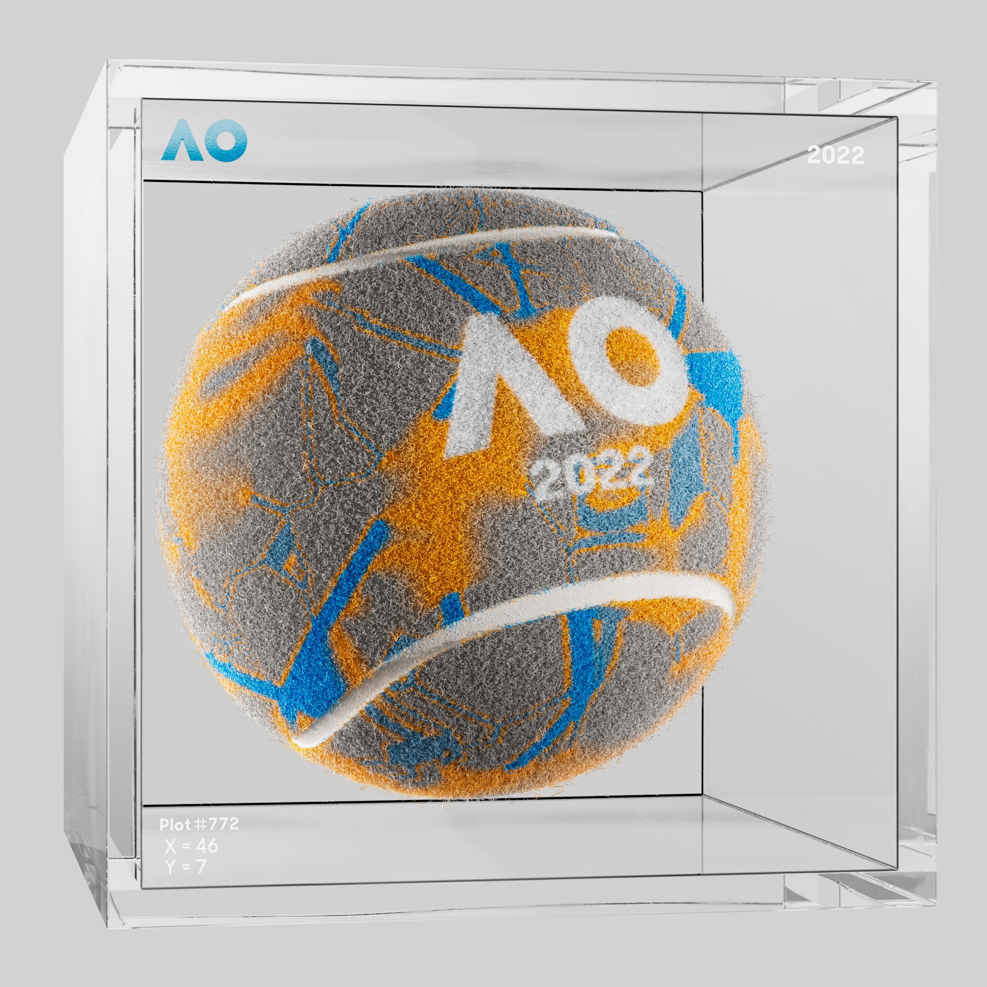 The Australian Open - The Australian Open Art Ball - AO Art Ball #2467 - NFT # 2467