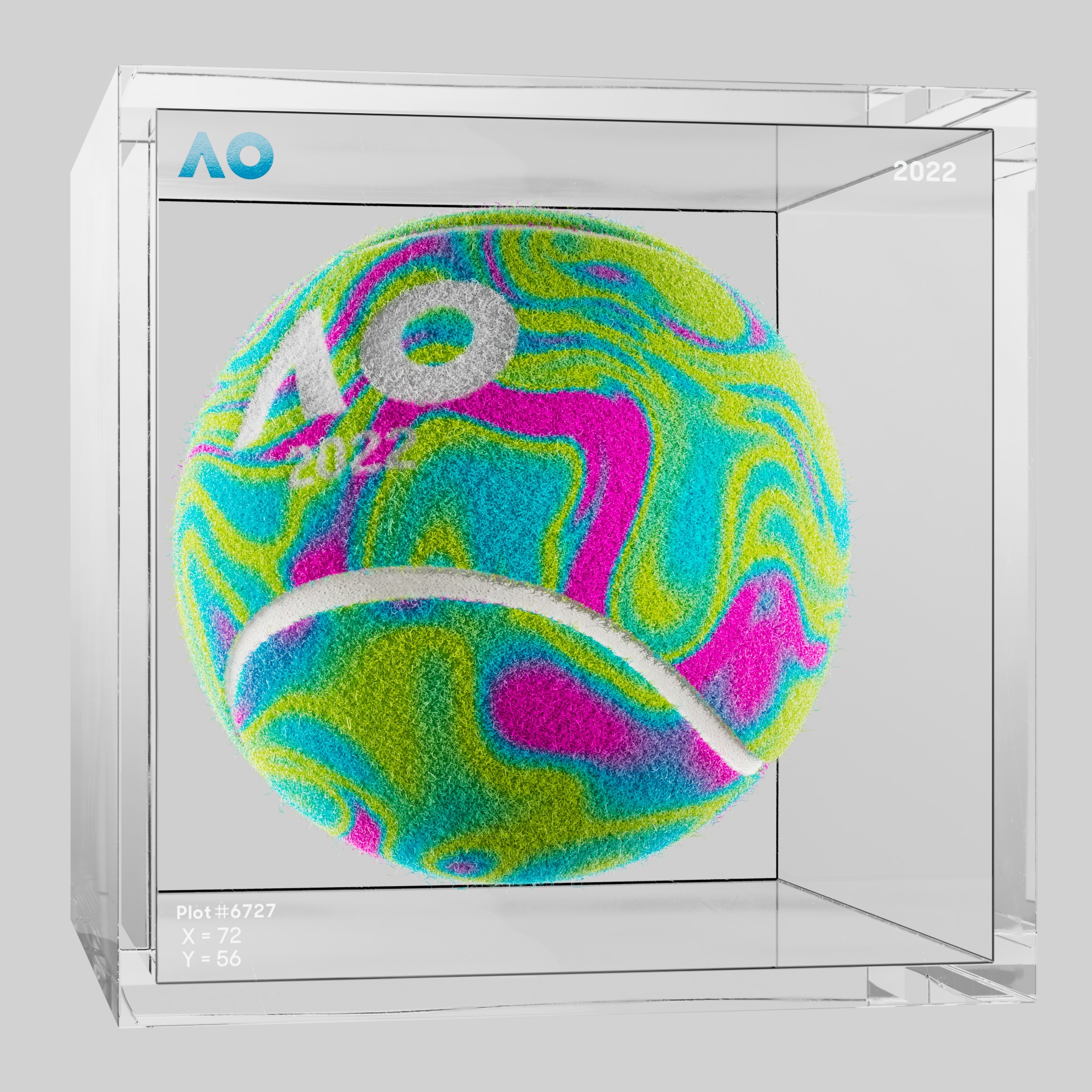 The Australian Open - The Australian Open Art Ball - AO Art Ball #247 - NFT # 247