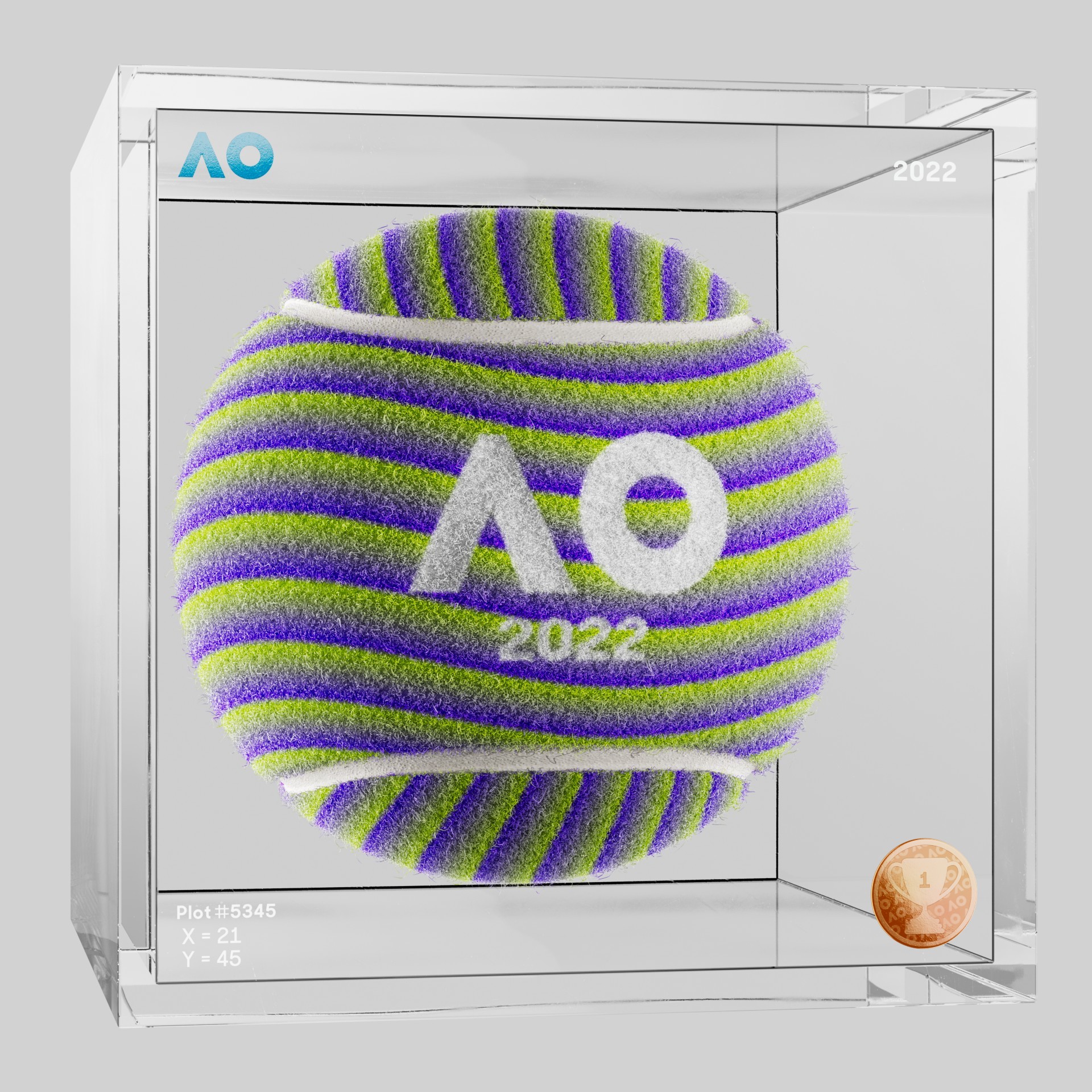 The Australian Open - The Australian Open Art Ball - AO Art Ball #2471 - NFT # 2471