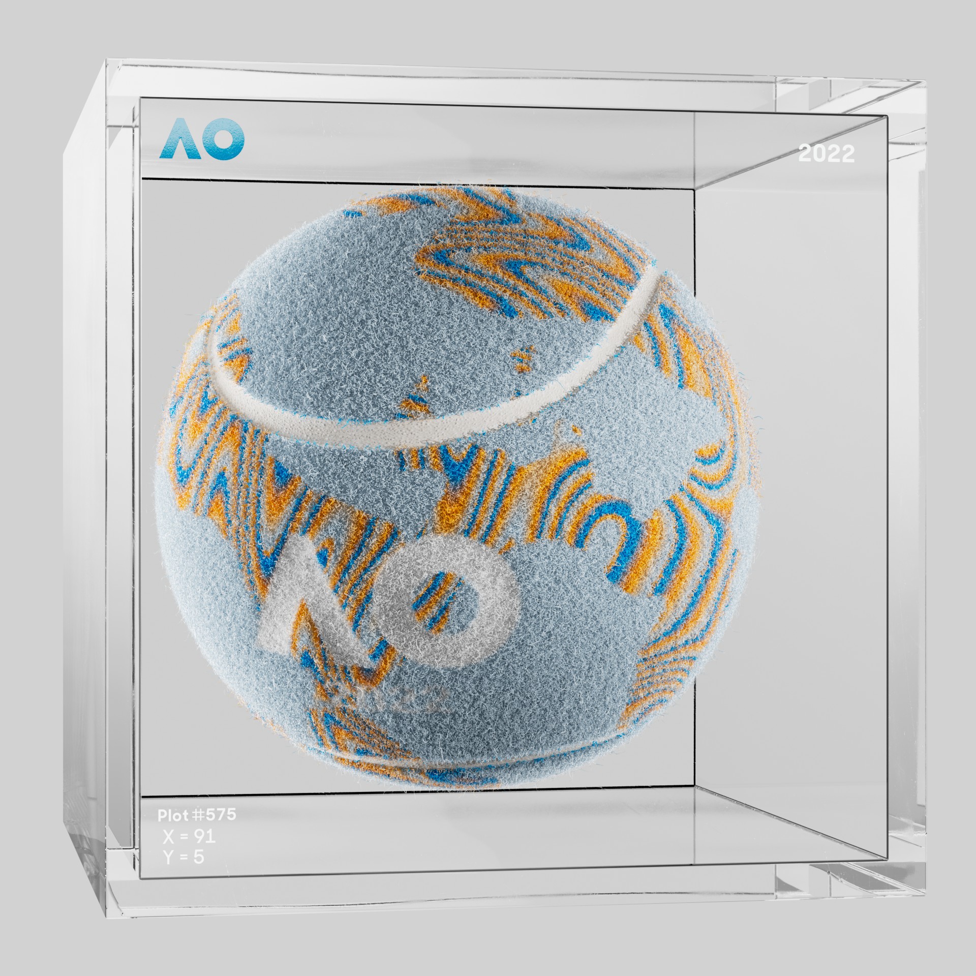 The Australian Open - The Australian Open Art Ball - AO Art Ball #2472 - NFT # 2472