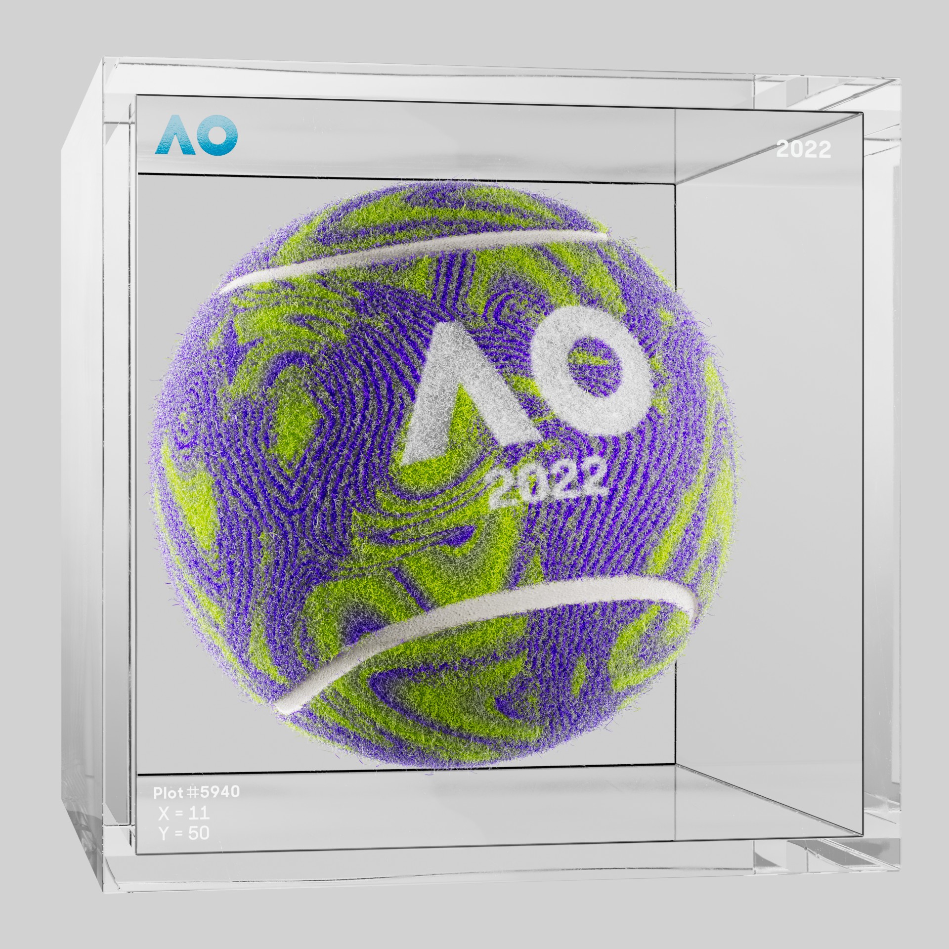 The Australian Open - The Australian Open Art Ball - AO Art Ball #2473 - NFT # 2473