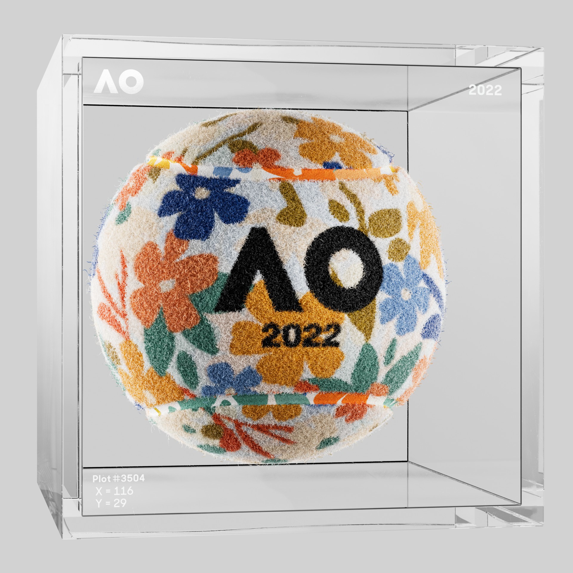 The Australian Open - The Australian Open Art Ball - AO Art Ball #2474 - NFT # 2474