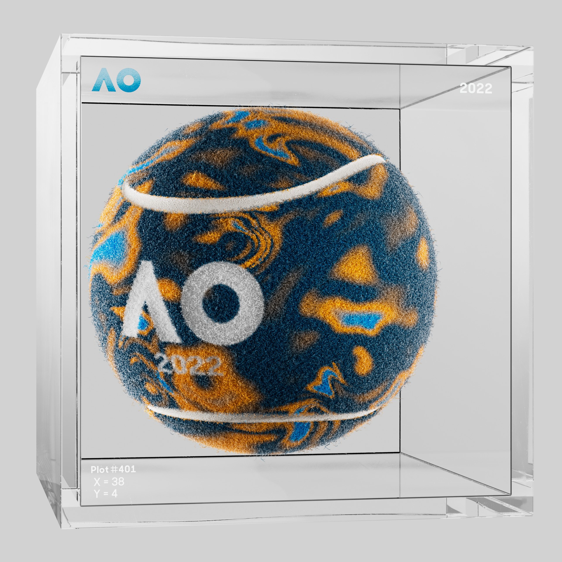 The Australian Open - The Australian Open Art Ball - AO Art Ball #2478 - NFT # 2478