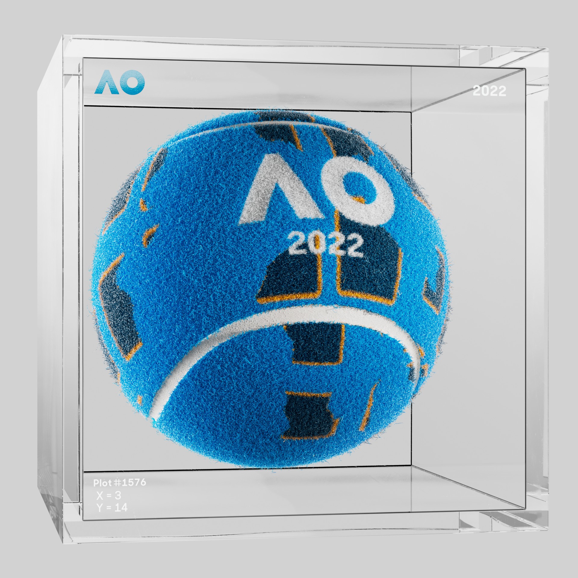The Australian Open - The Australian Open Art Ball - AO Art Ball #2483 - NFT # 2483