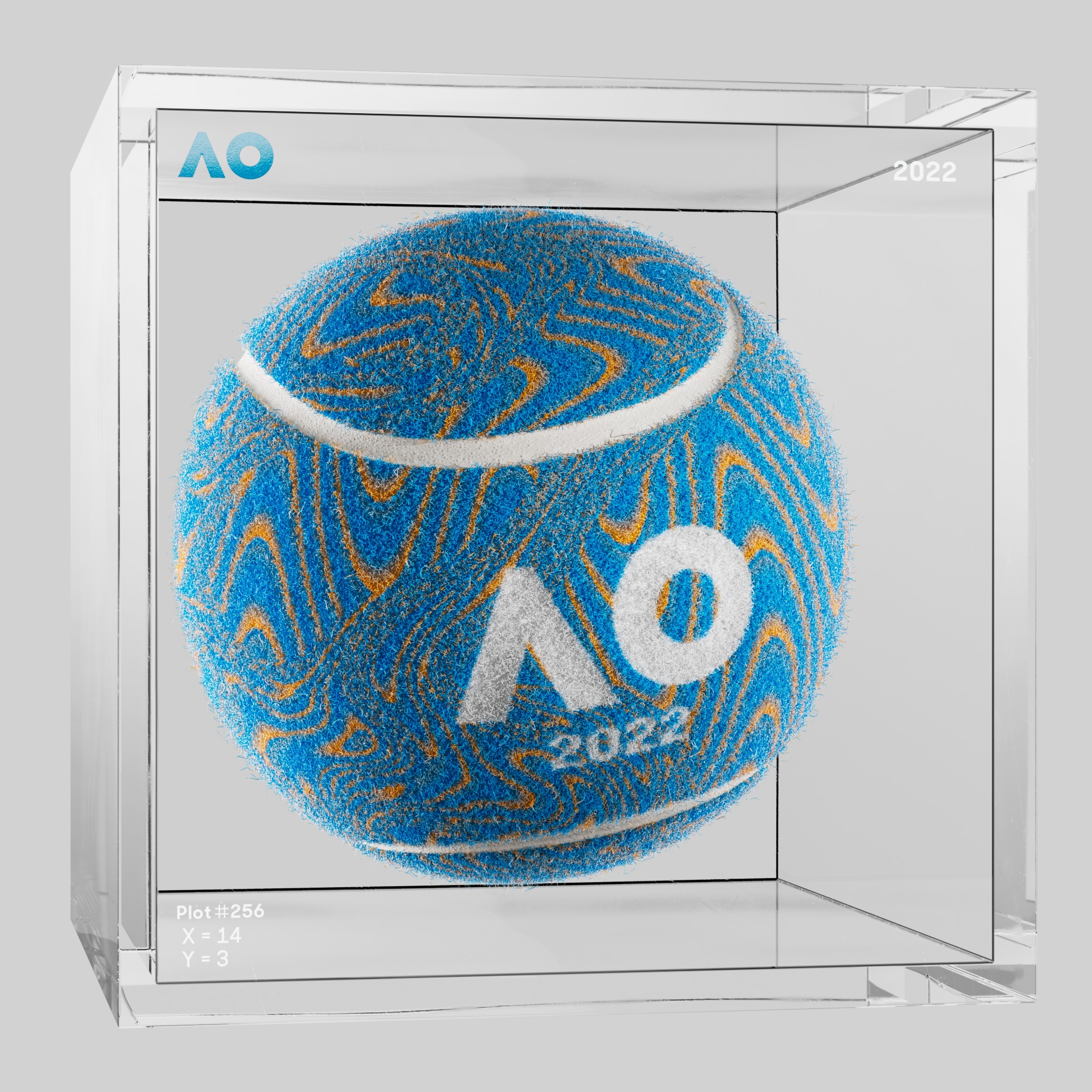 The Australian Open - The Australian Open Art Ball - AO Art Ball #249 - NFT # 249