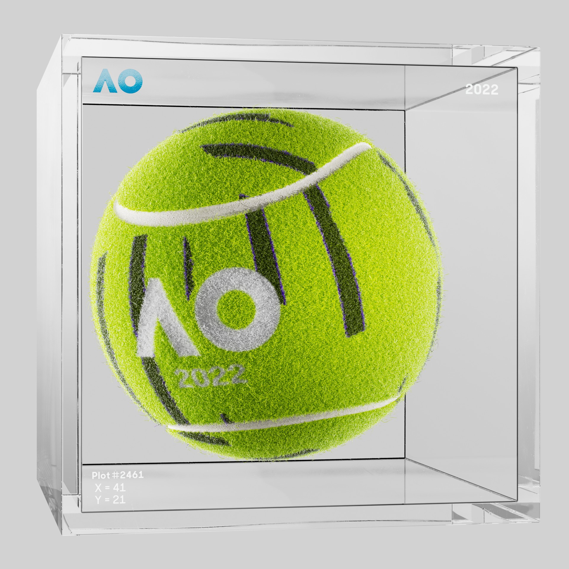 The Australian Open - The Australian Open Art Ball - AO Art Ball #2493 - NFT # 2493