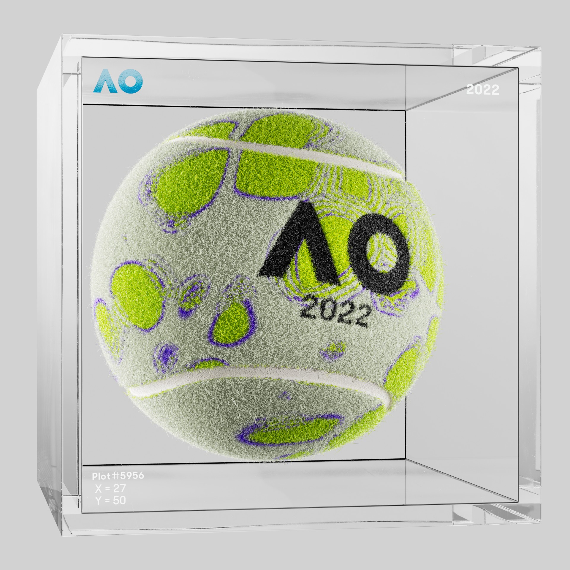 The Australian Open - The Australian Open Art Ball - AO Art Ball #2494 - NFT # 2494
