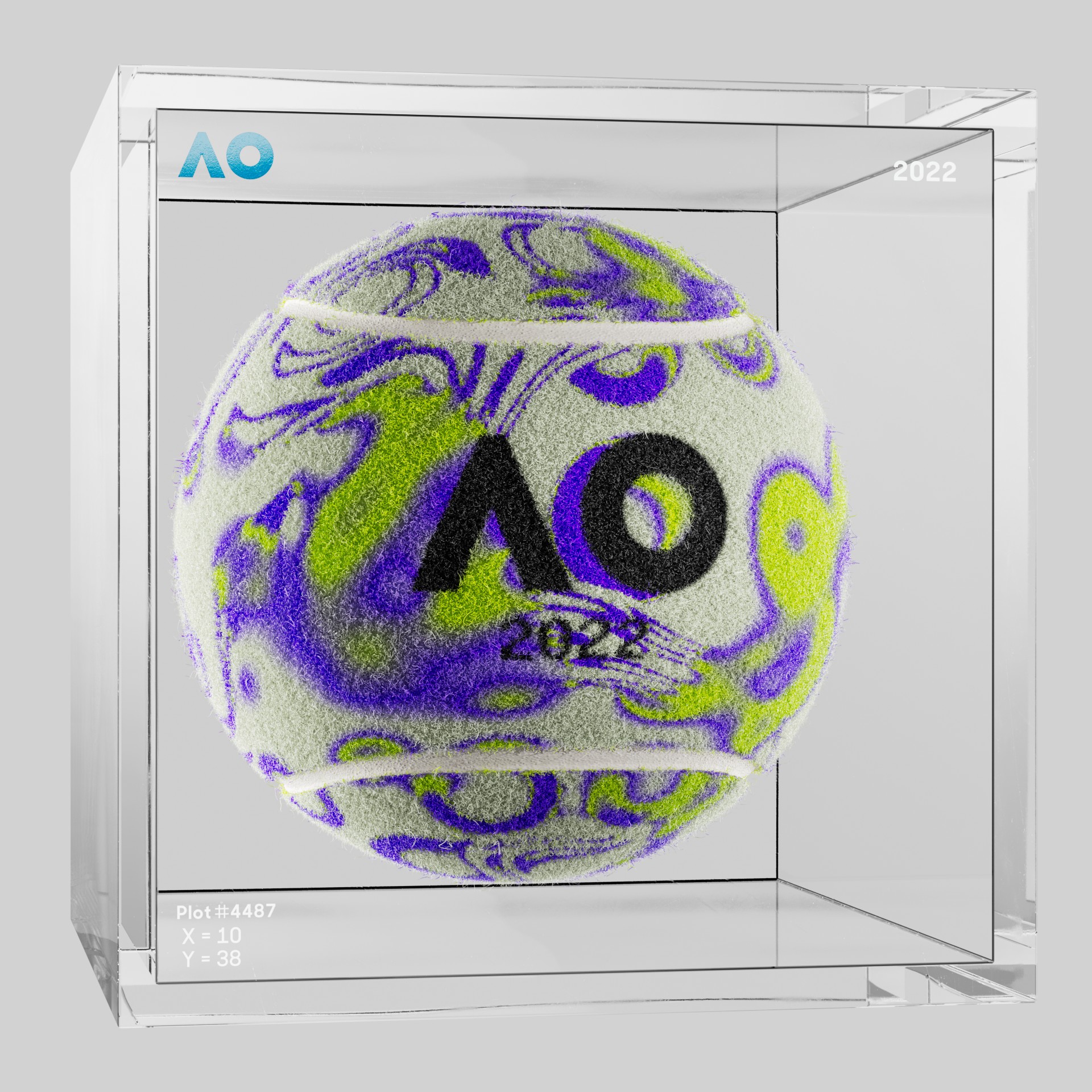 The Australian Open - The Australian Open Art Ball - AO Art Ball #2497 - NFT # 2497