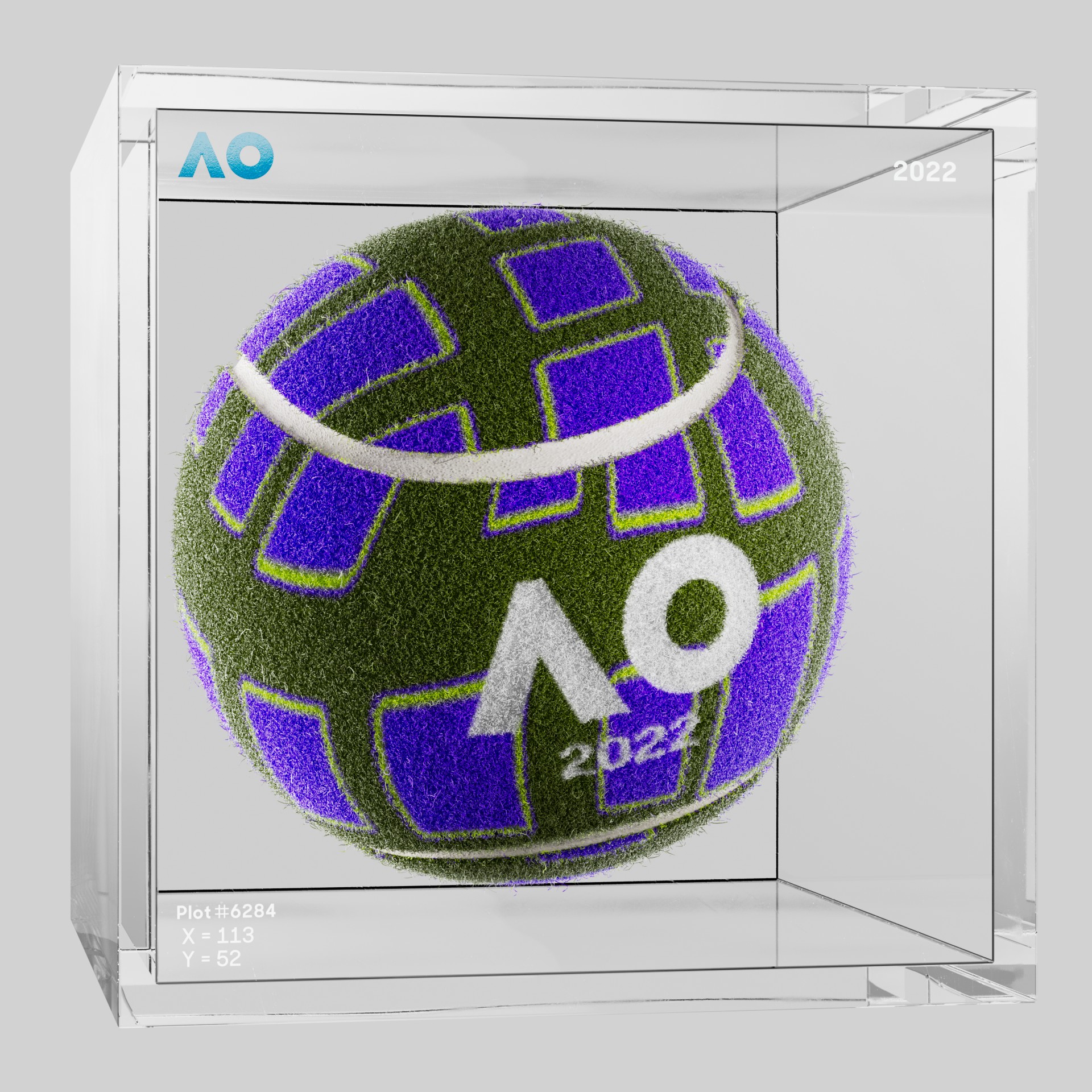 The Australian Open - The Australian Open Art Ball - AO Art Ball #2499 - NFT # 2499