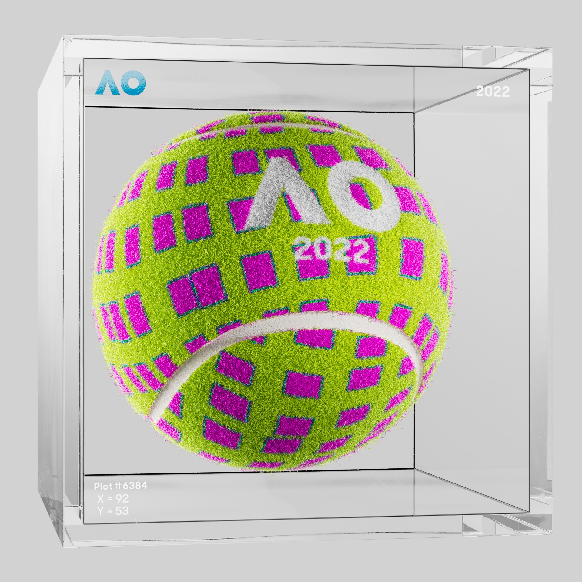 The Australian Open - The Australian Open Art Ball - AO Art Ball #25 - NFT # 25