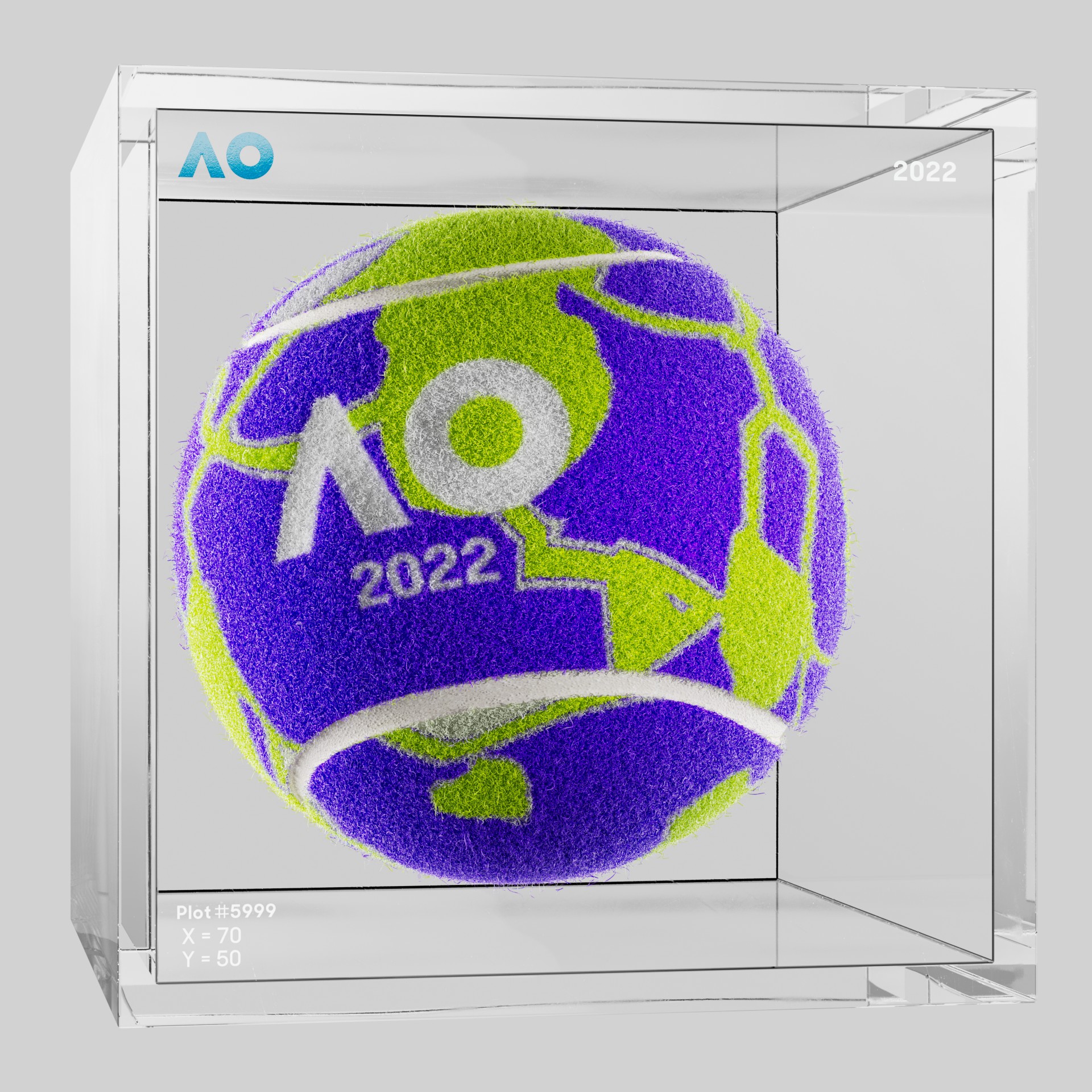 The Australian Open - The Australian Open Art Ball - AO Art Ball #250 - NFT # 250