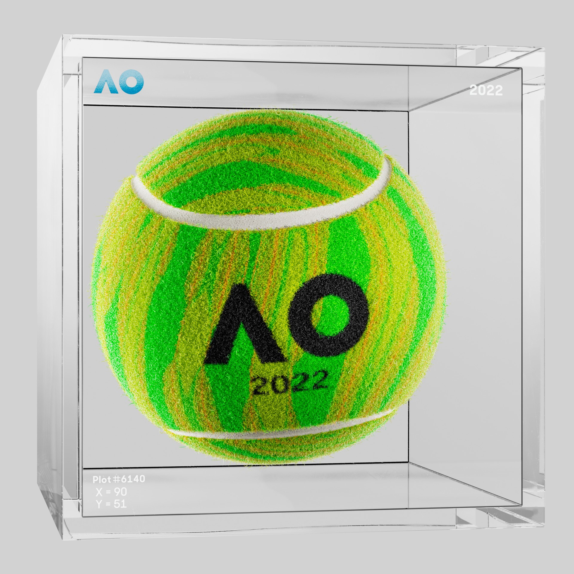 The Australian Open - The Australian Open Art Ball - AO Art Ball #2501 - NFT # 2501