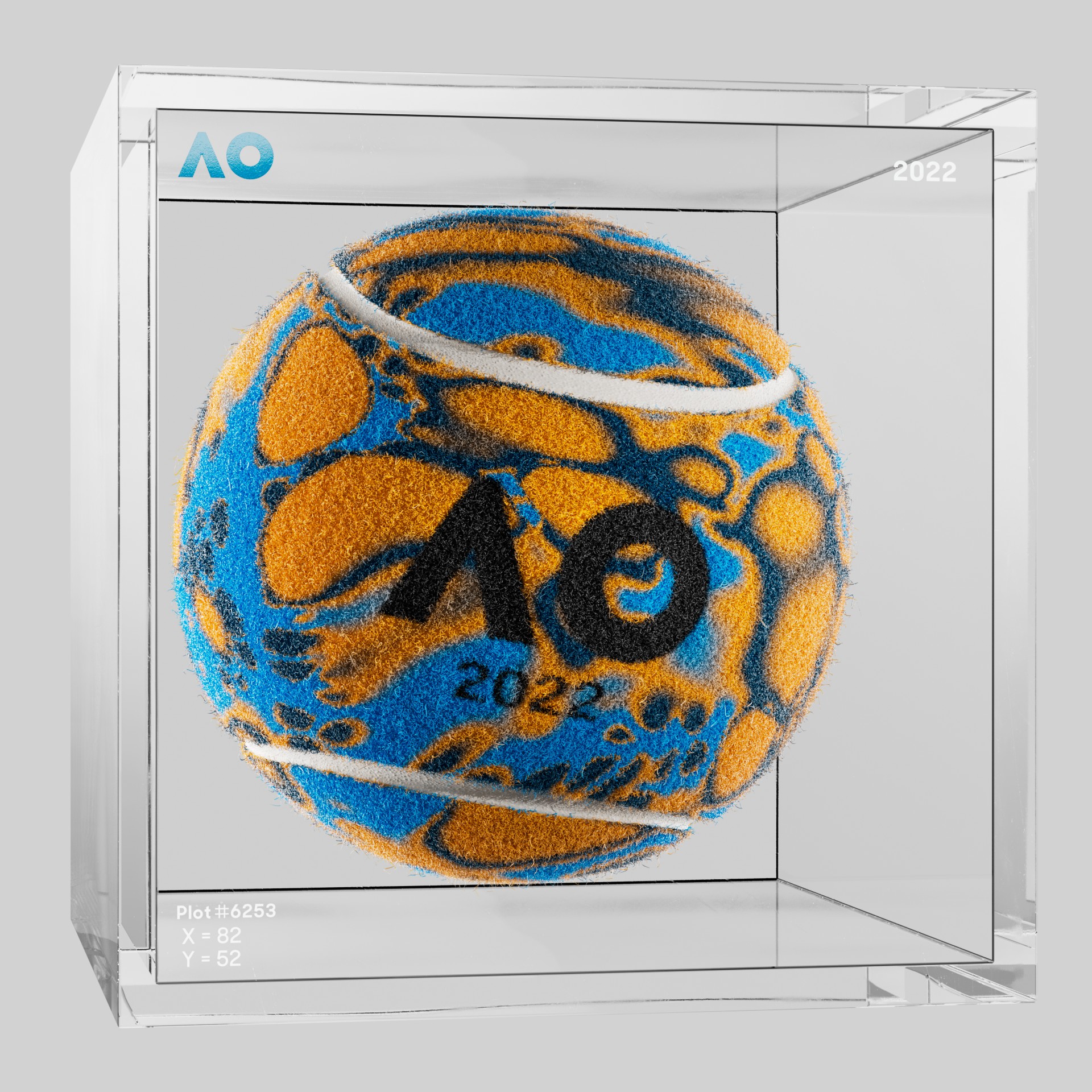 The Australian Open - The Australian Open Art Ball - AO Art Ball #2507 - NFT # 2507