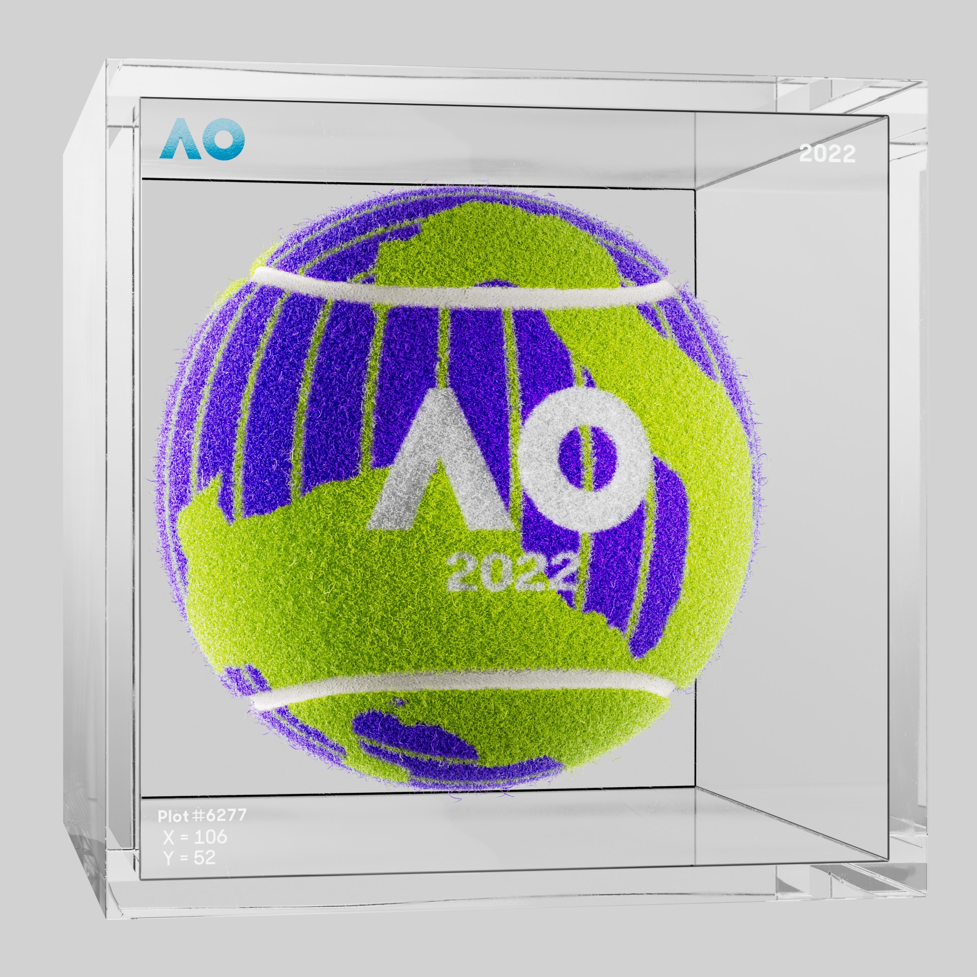 The Australian Open - The Australian Open Art Ball - AO Art Ball #251 - NFT # 251
